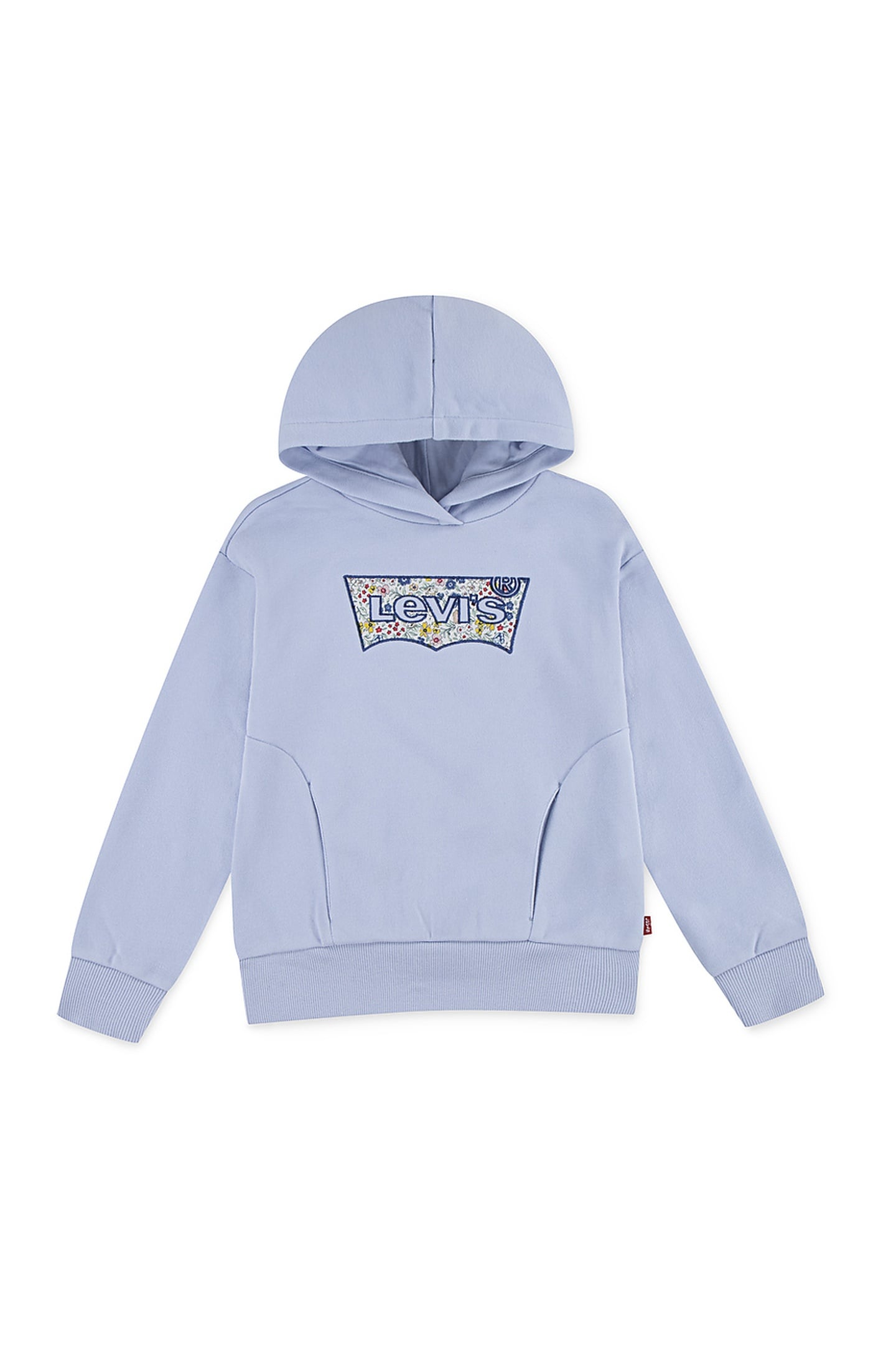 GIRLS FLORAL BATWING HOODIE KENTUCKY BLUE 1