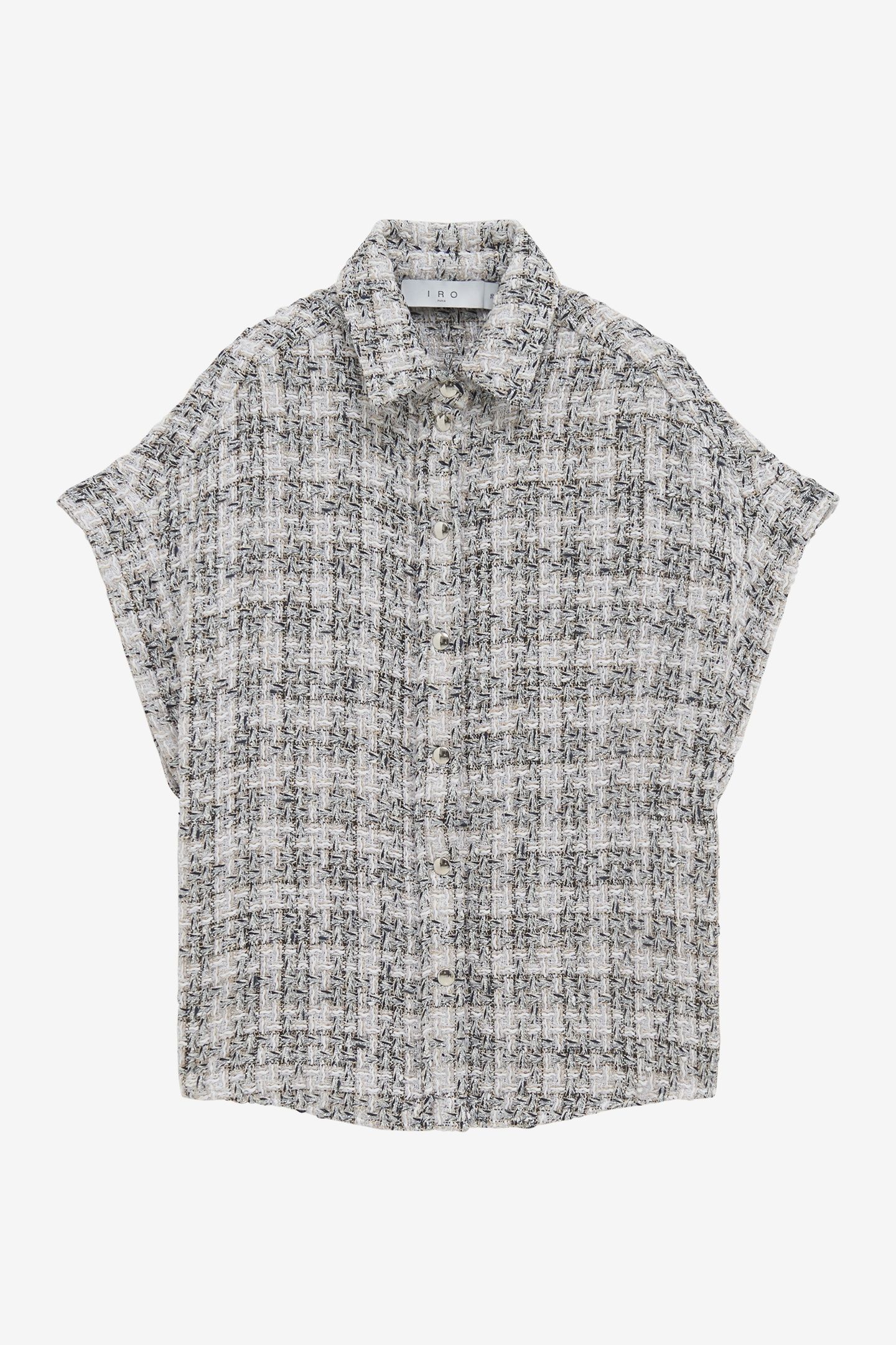GAIDAN SHIRT SILVER/WHITE 4