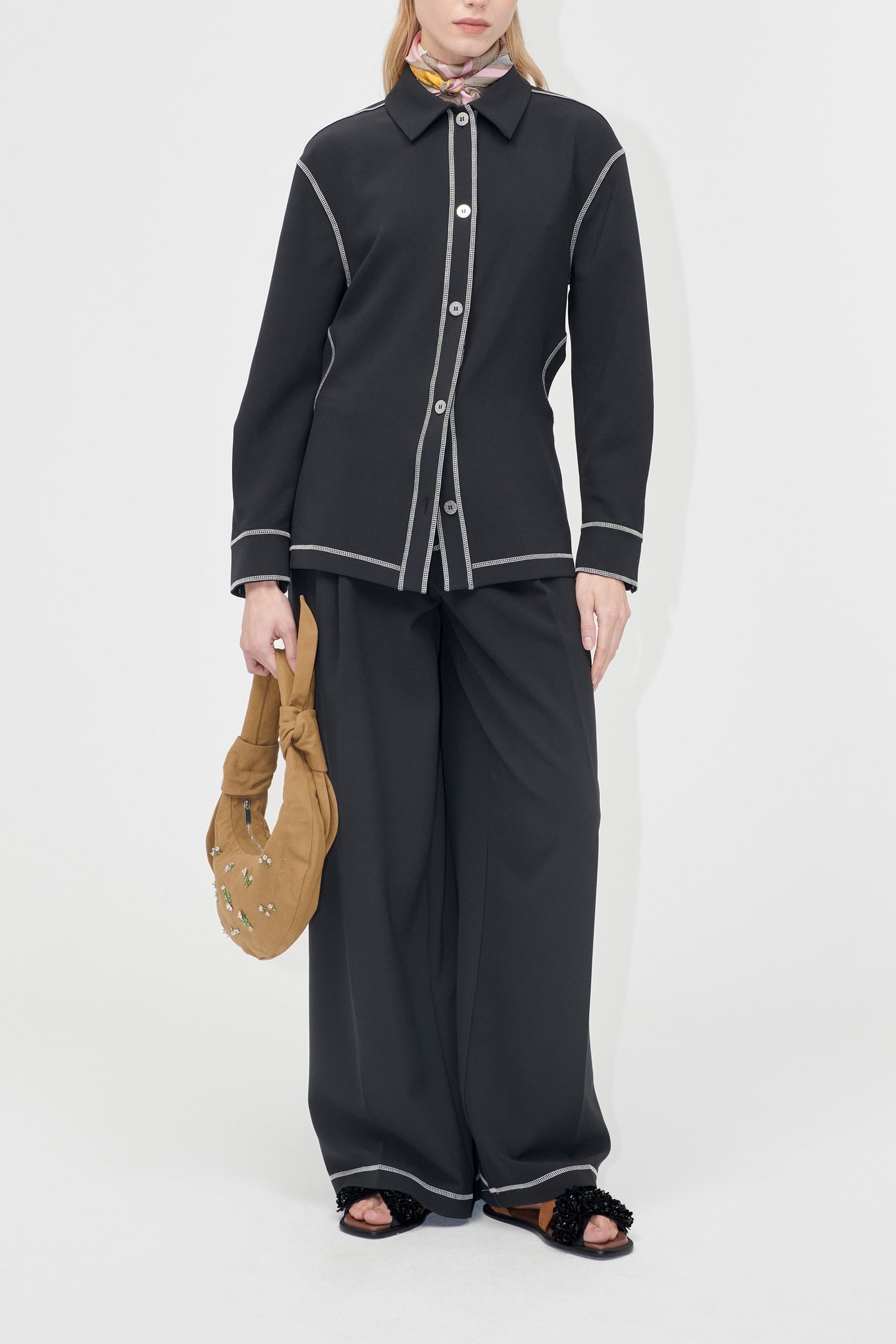 DOUBLE SLIDER ADJUSTABLE PANTS BLACK 1