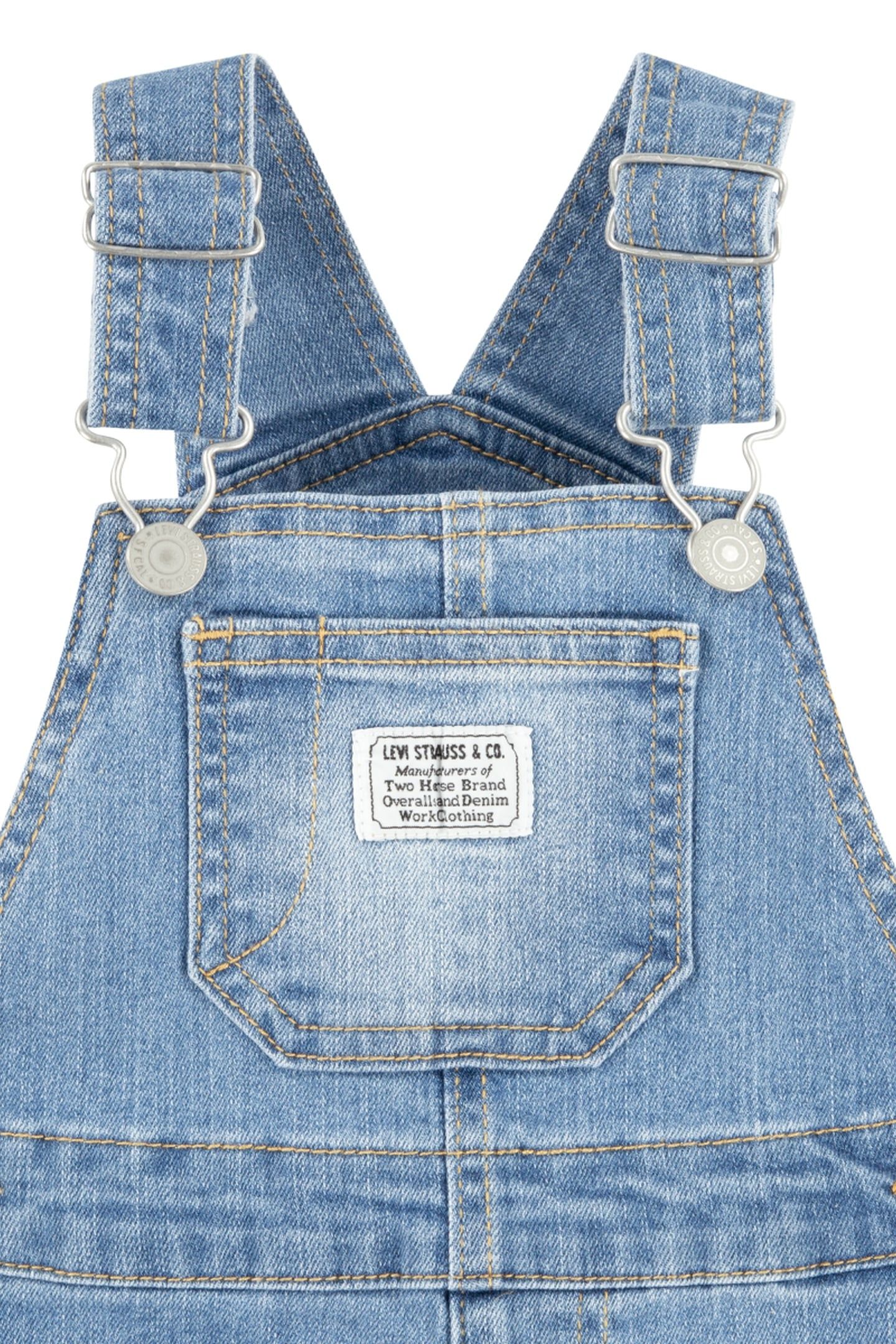 UNISEX DENIM SHORTALL BASIL SKY 3