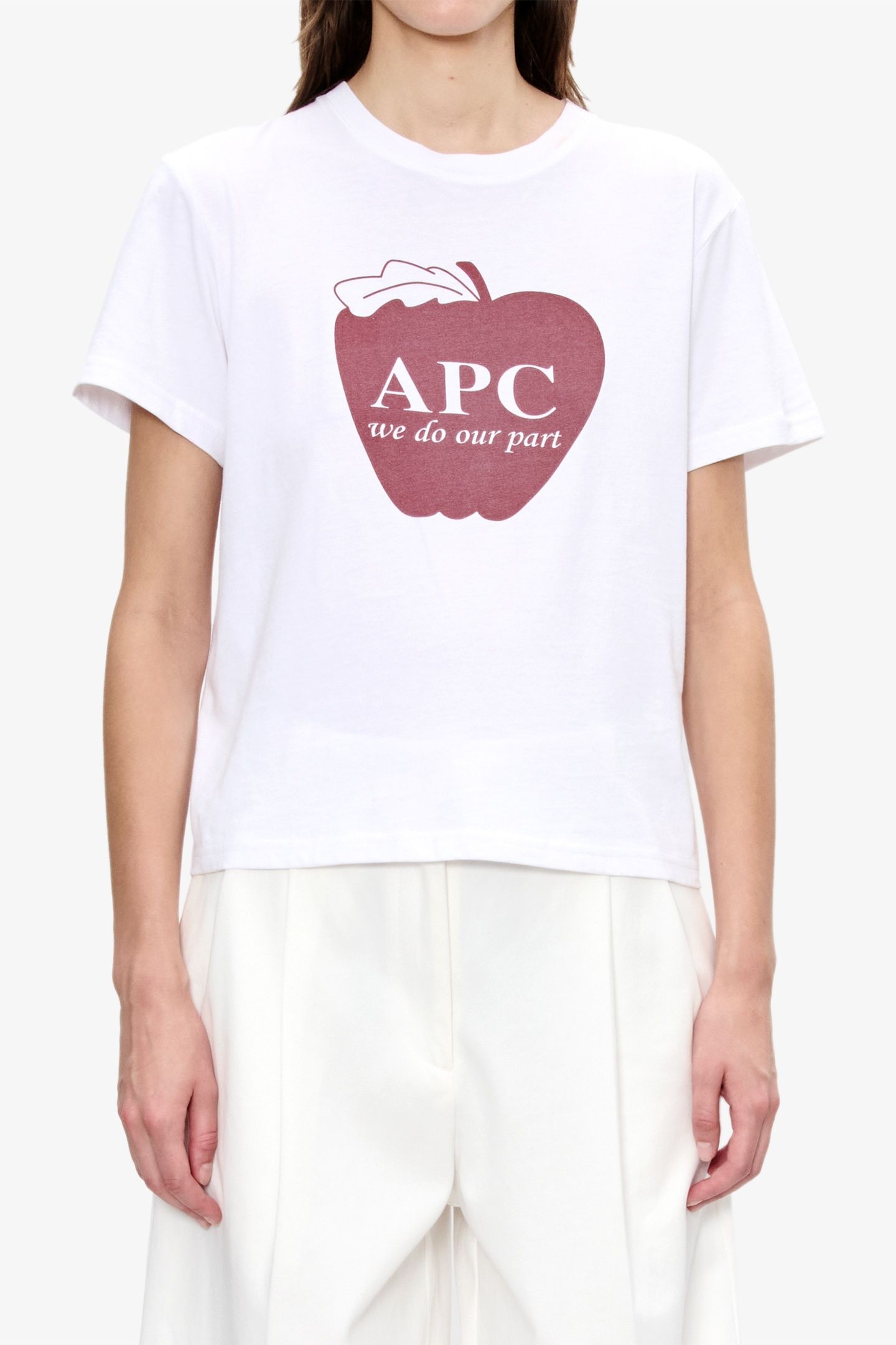 T-SHIRT SHORT SLEEVE APPLE WHITE 1
