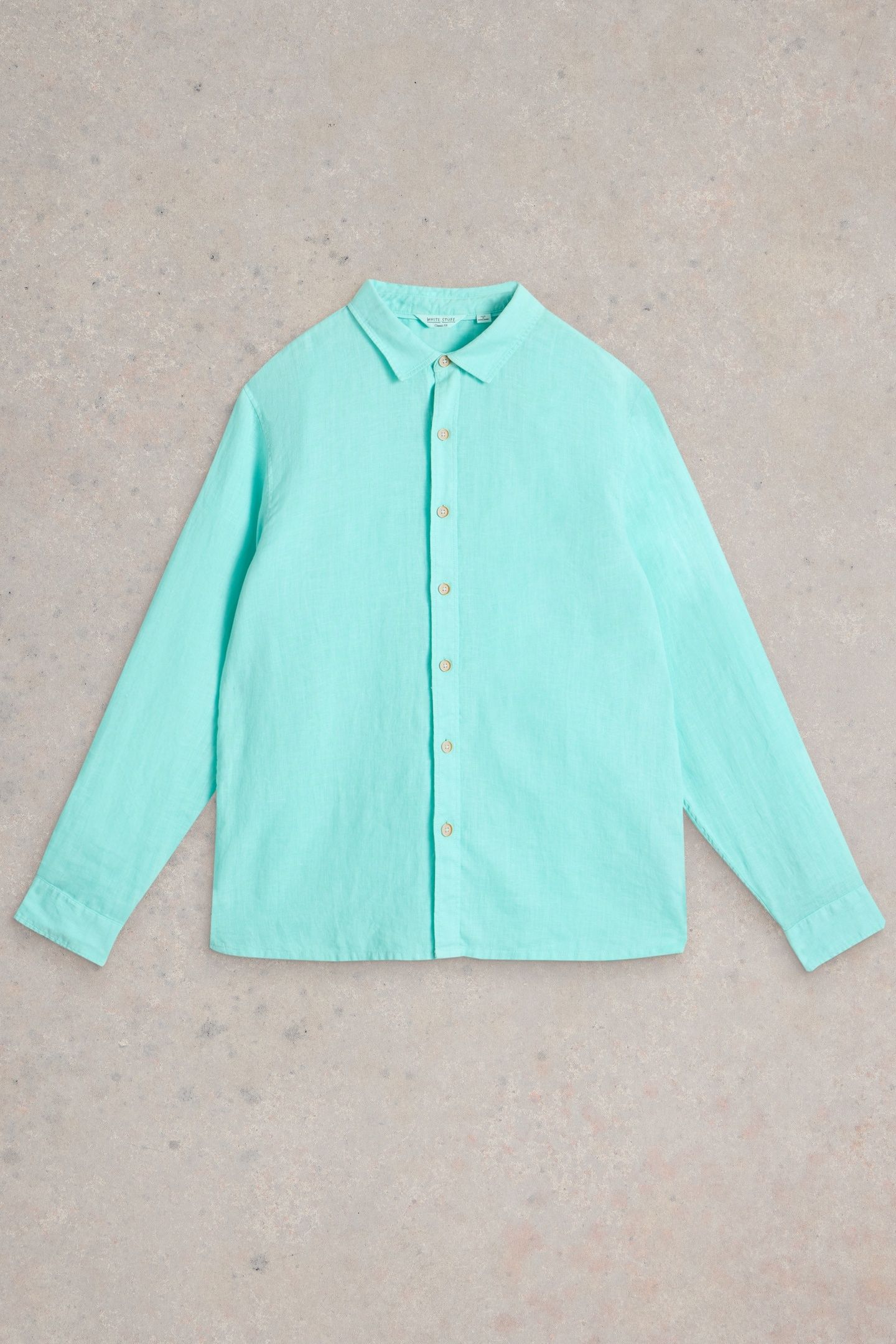 KESWICK LS LINEN SHIRT BRIGHT BLUE 4