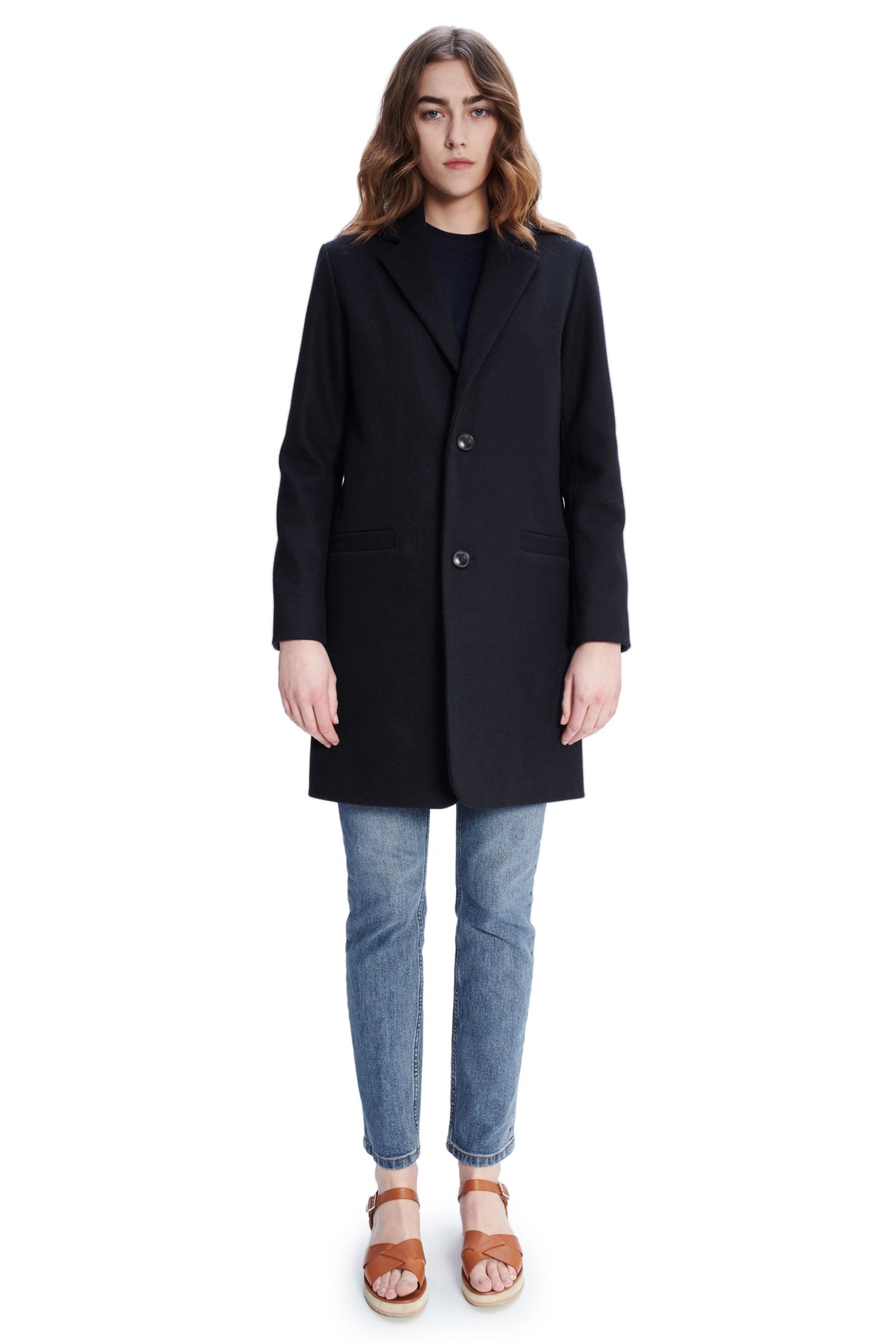 COAT CARVER HEATHERED NAVY 1