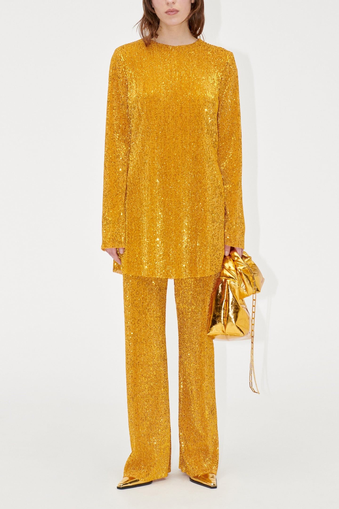 ODIS DRESS SHORT GOLD 1