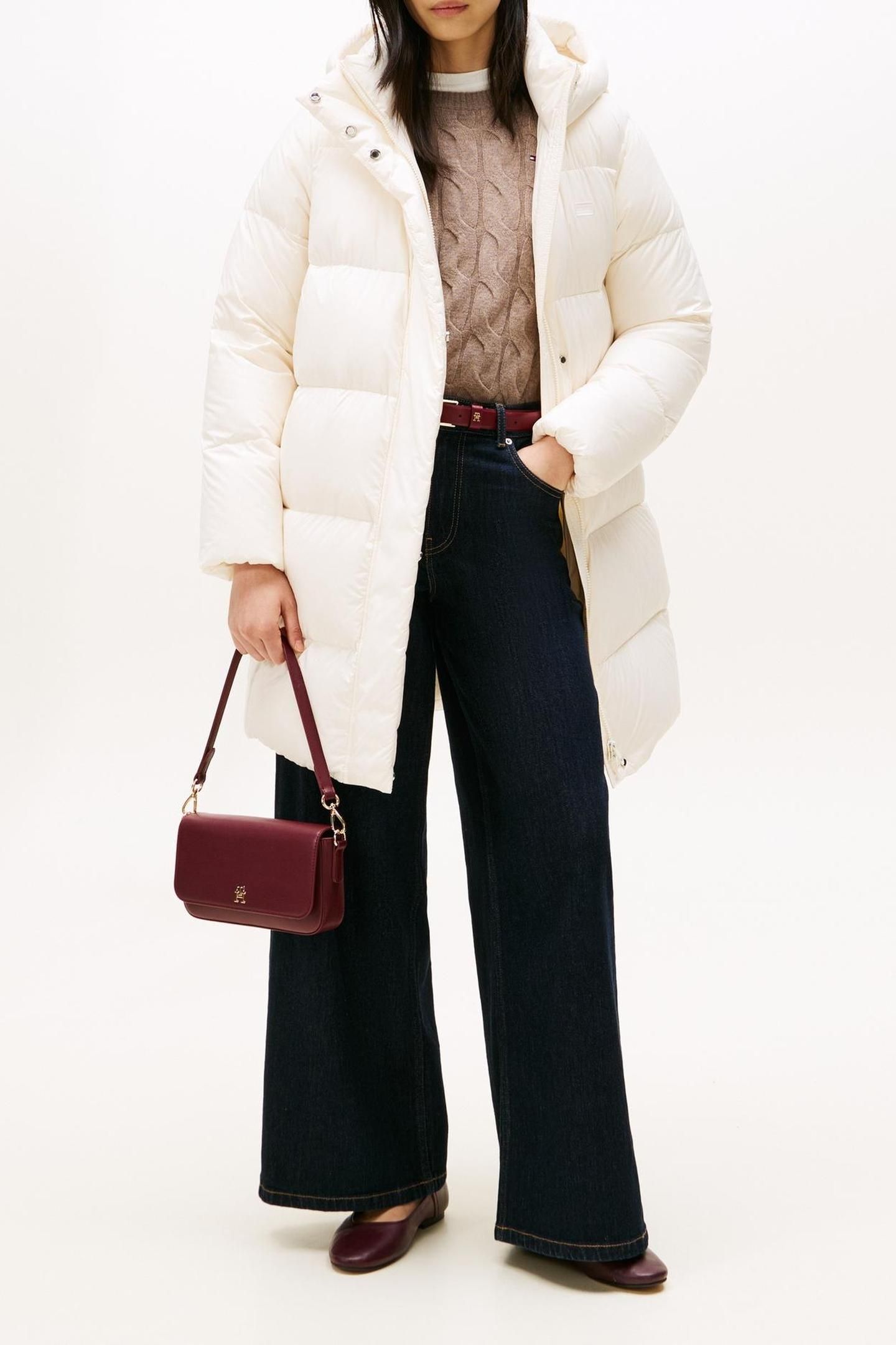 MODERN DOWN REG COAT IVORY SILK 1