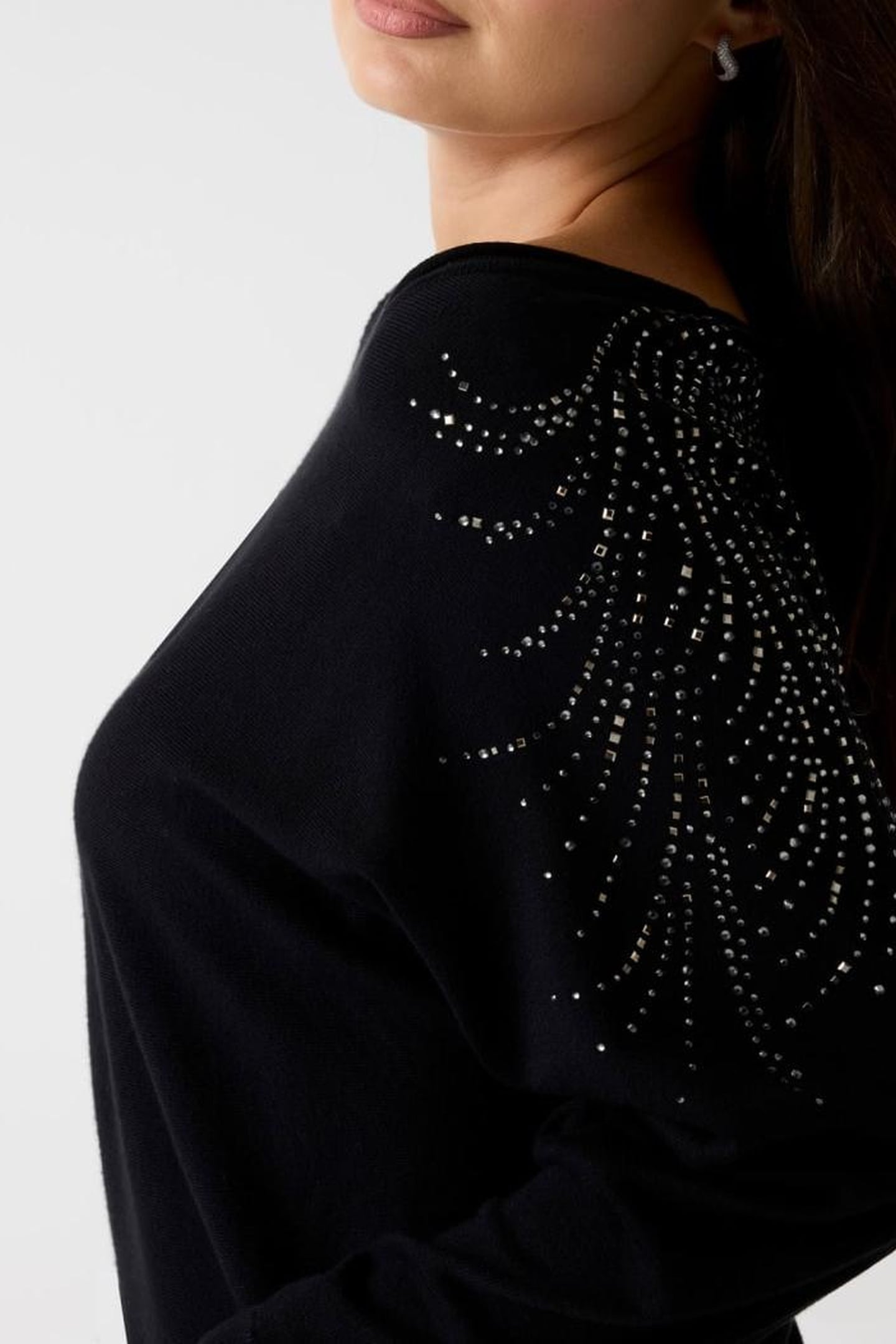 BAT SLEEVE LORETTA L JET BLACK A996 7