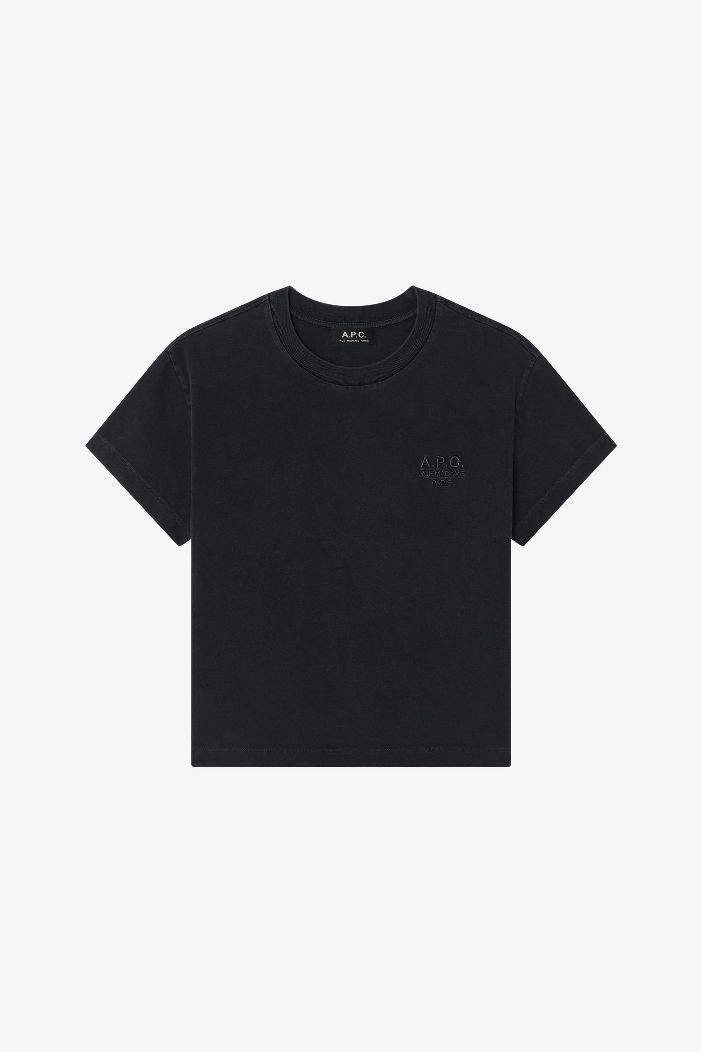 T-SHIRT BOXY RUE MADAME BLACK/BLACK 2