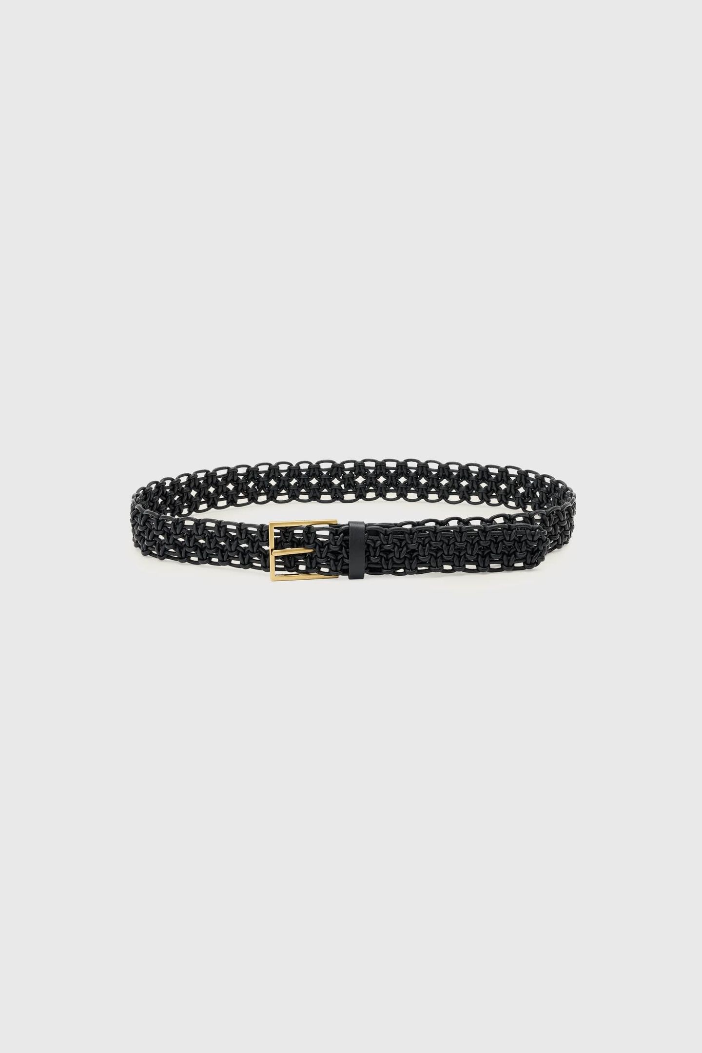 ILA WOVEN BELT BLACK 2