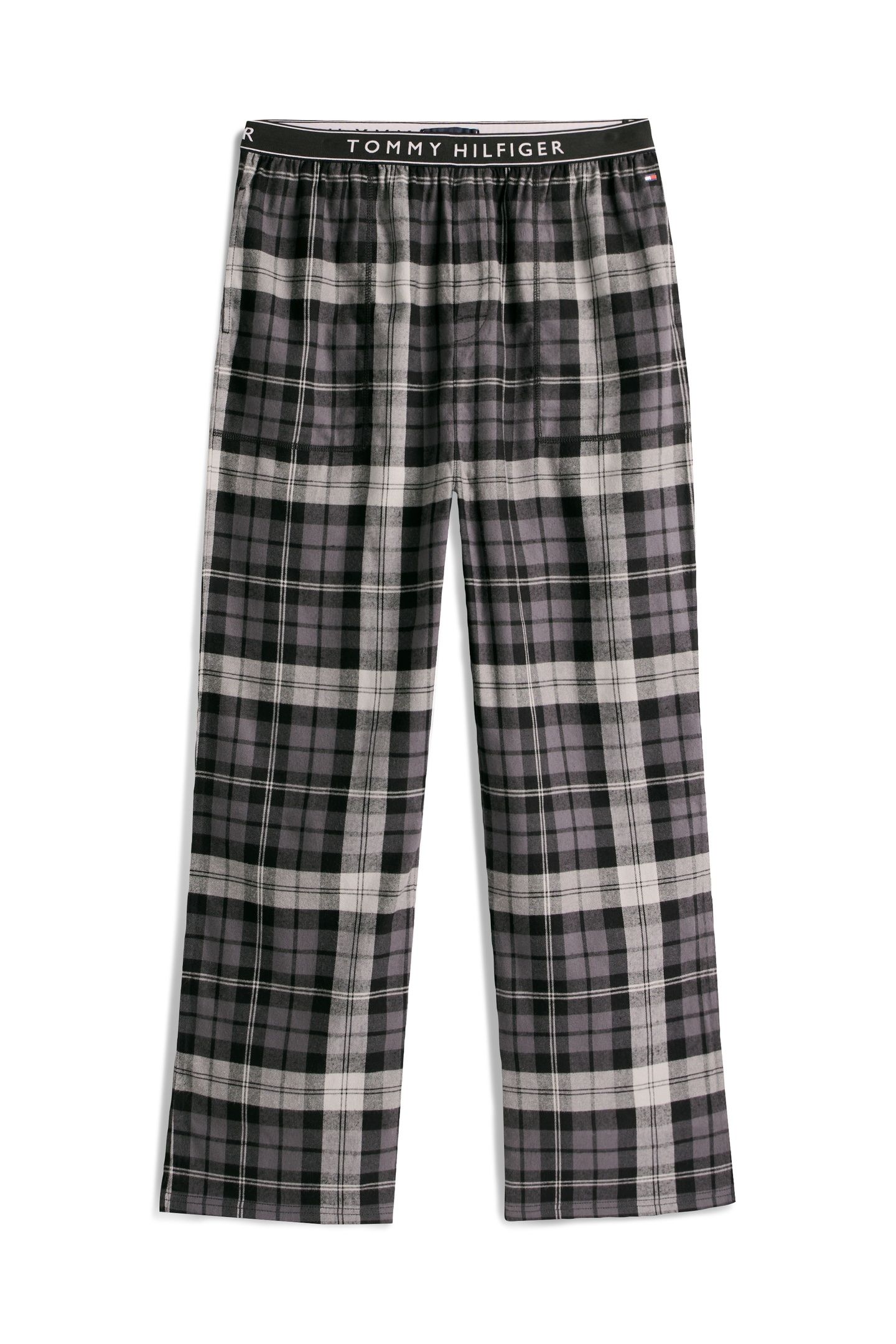 FLANNEL PJ PANT WAISTBAND BLACK TARTAN 4