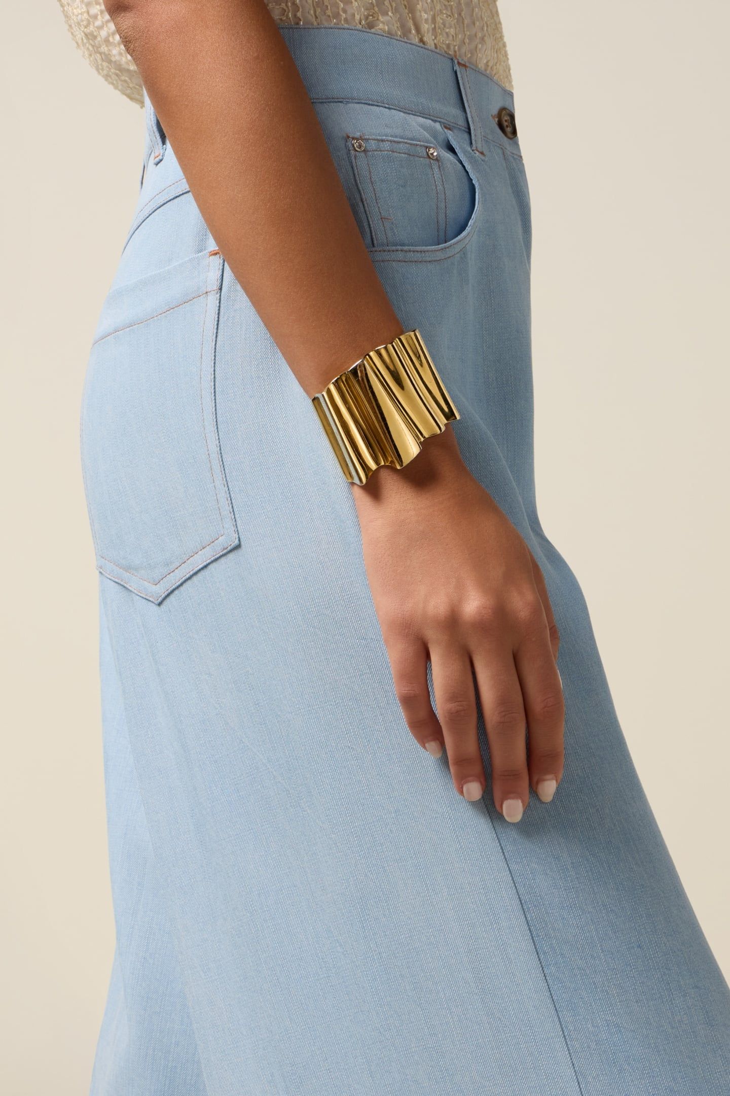 PALAZZO PANTS IN TENCEL LIGHT BLUE 4