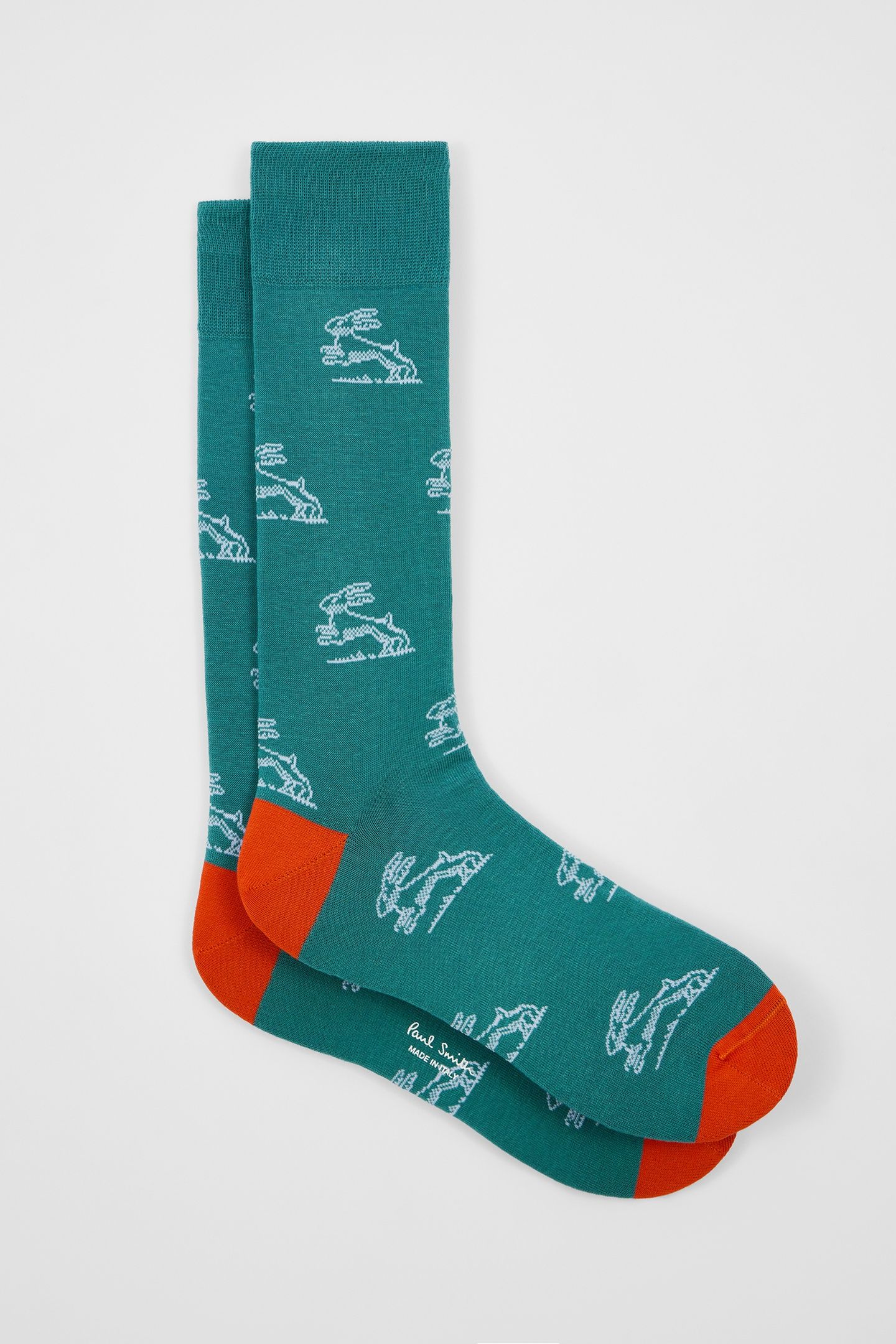 MEN SOCK LAZLO RABBIT PETROL GREEN 4