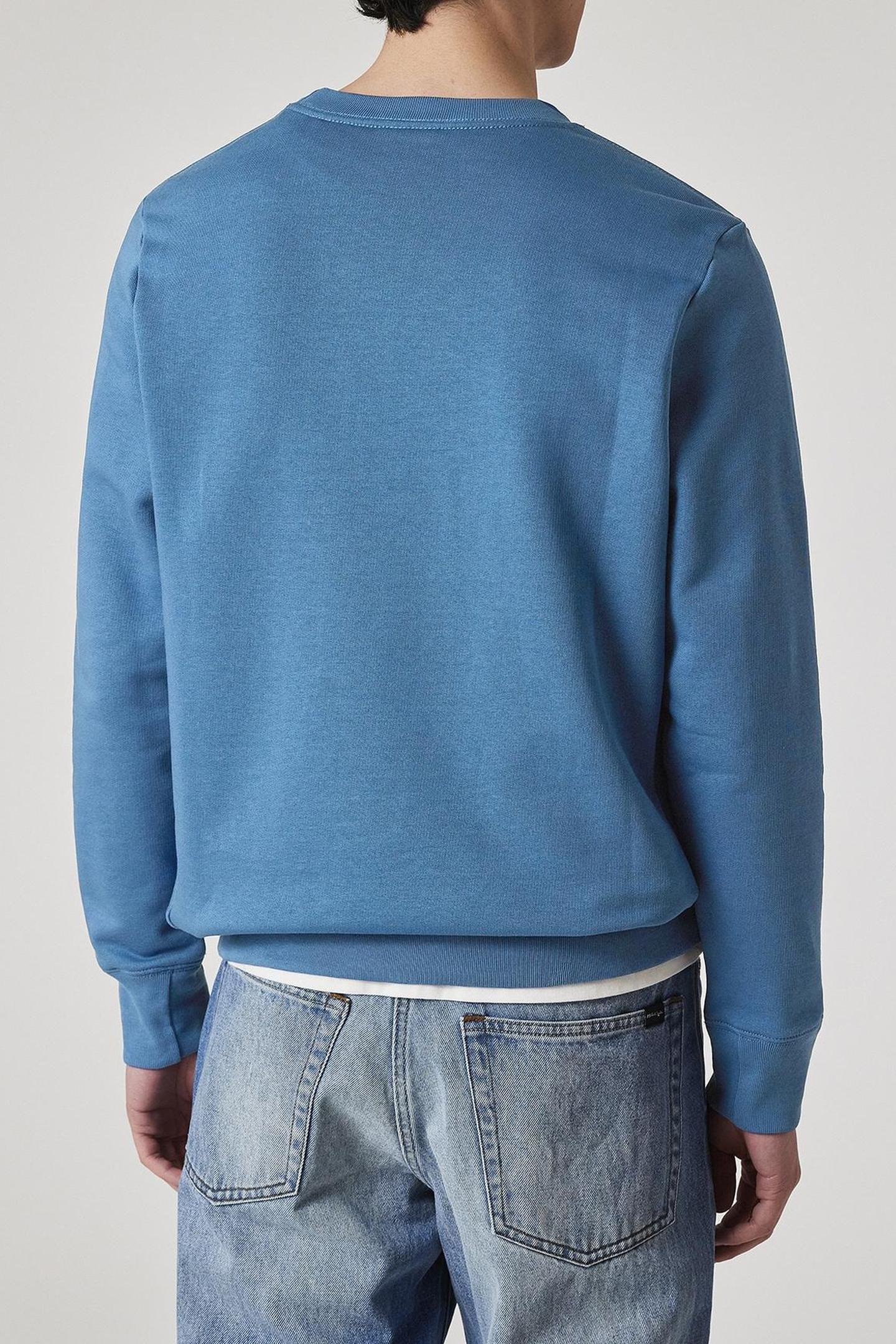 MENS REG FIT SWEATSHIRT ZEBRA PETROL BLUE 3