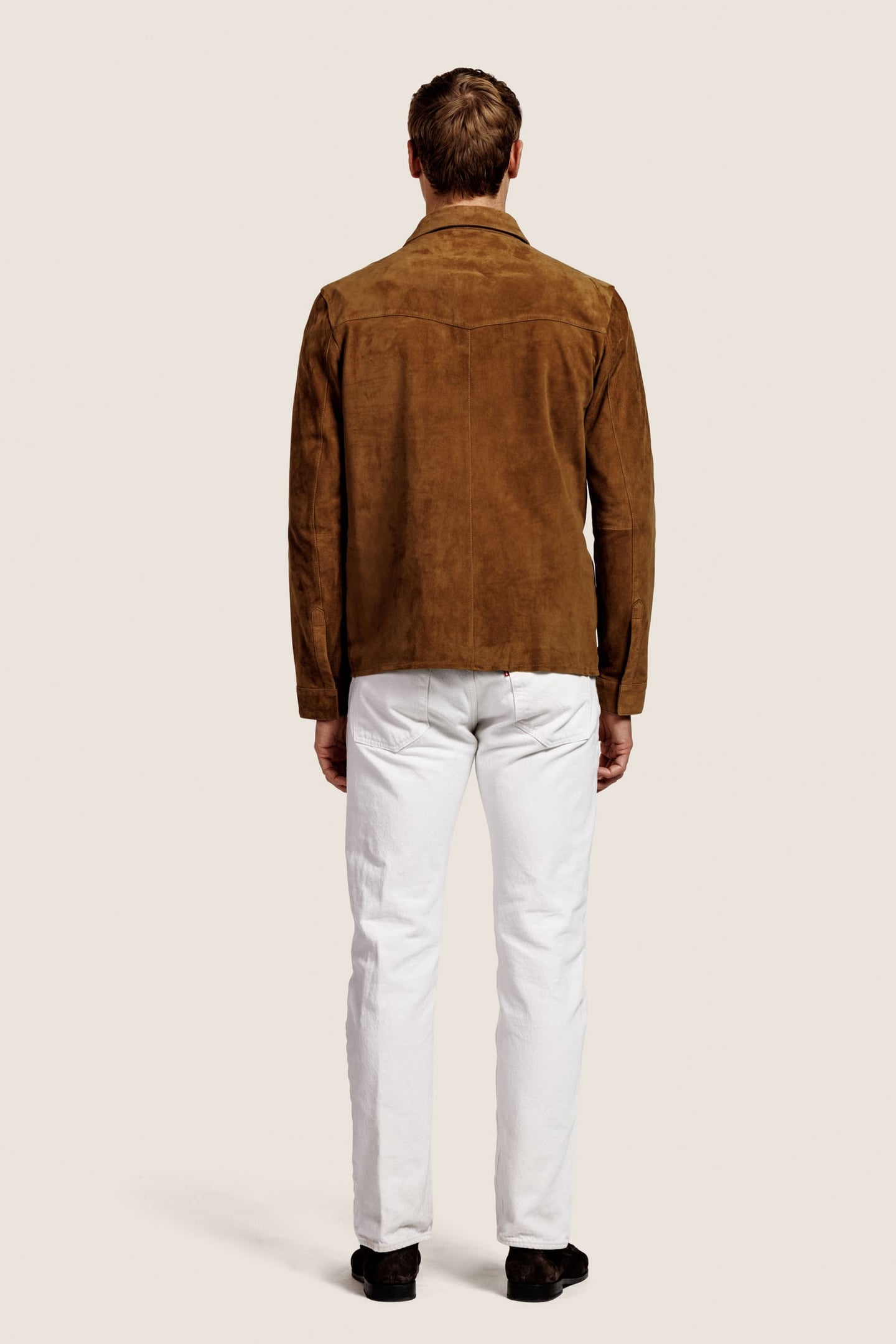 ROBERT SUEDE OVERSHIRT BLOUSE CINNAMON 3