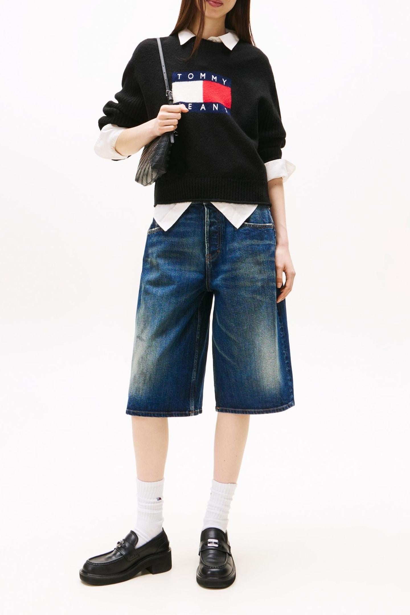 TJW MELANGE FLAG SWEATER BLACK HEATHER 3