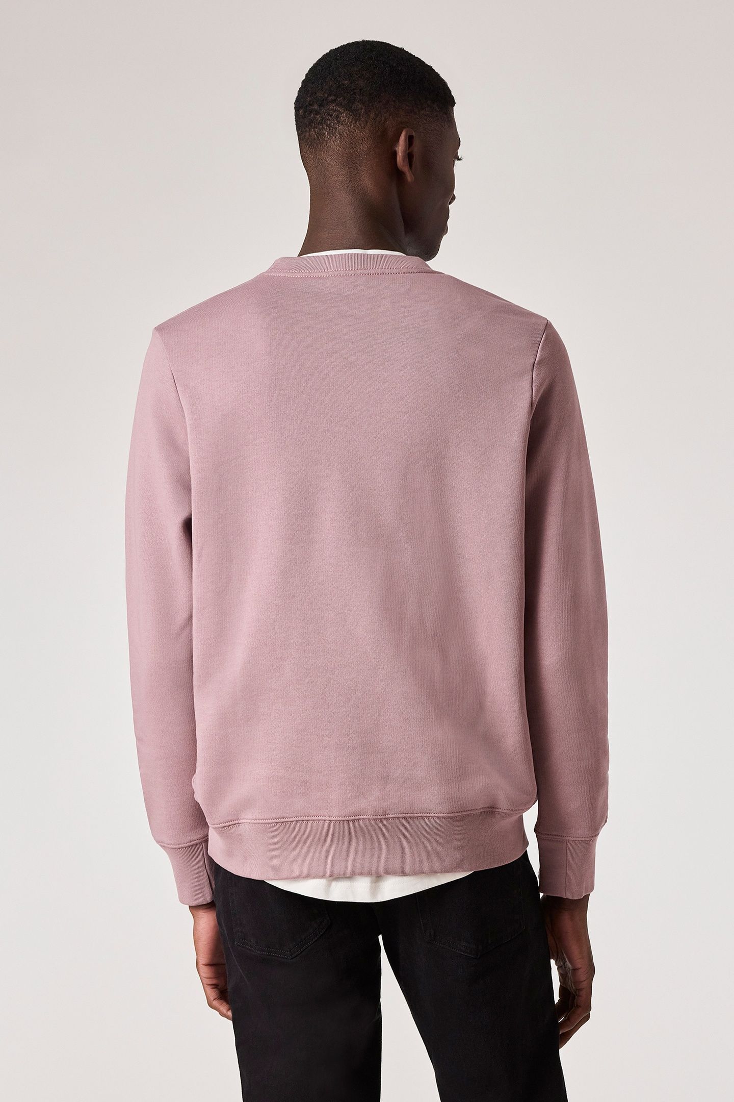 MENS REG FIT SWEATSHIRT ZEBRA MAUVE 3