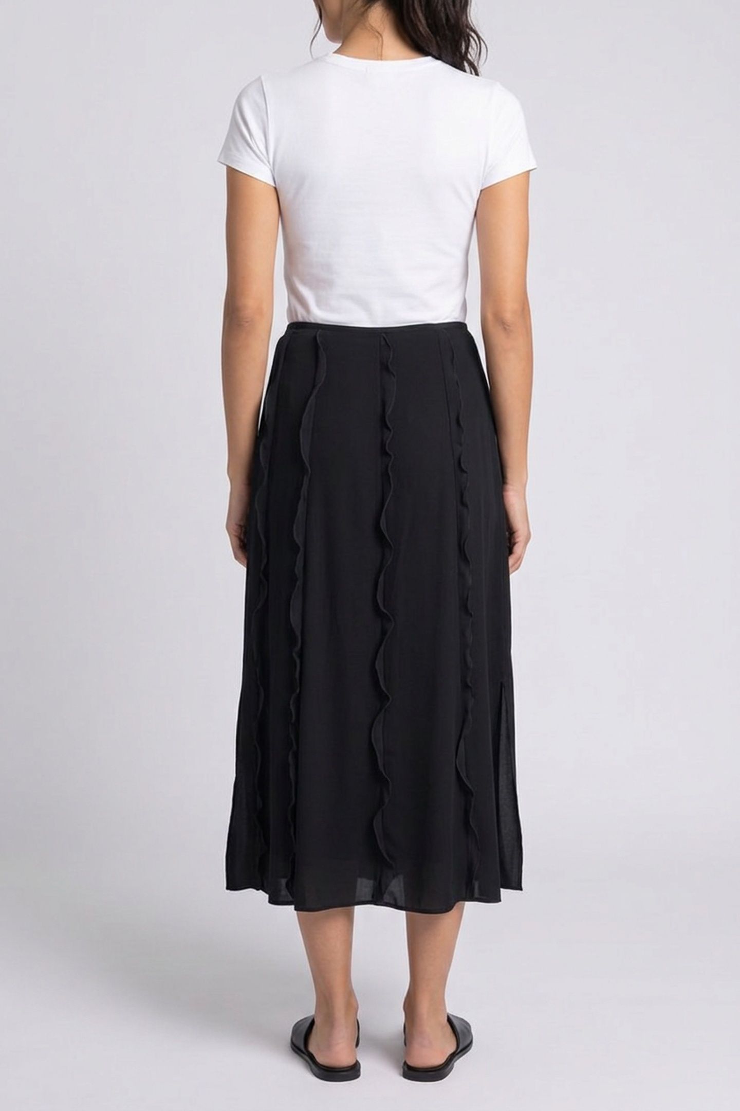 JENNY FRILL SKIRT BLACK 2