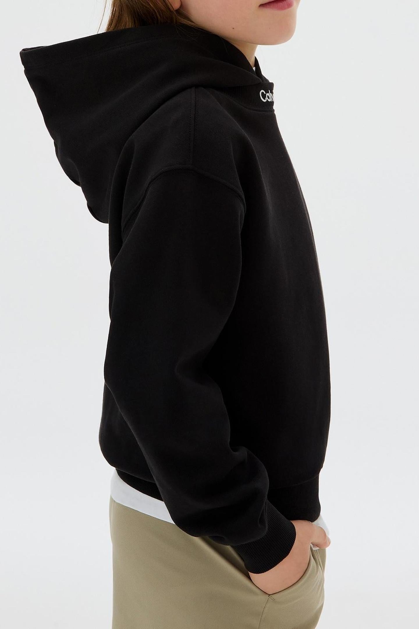 BOYS NECK EMBRO LOGO TERRY BLACK 4
