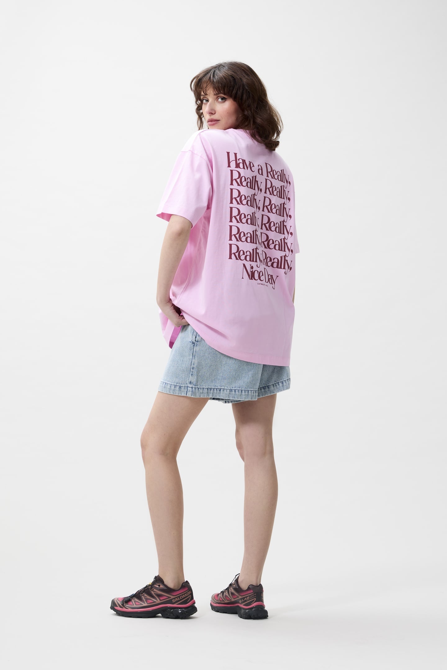 OVERSIZED GRAPHIC TSHIRT SOFT PINK 2