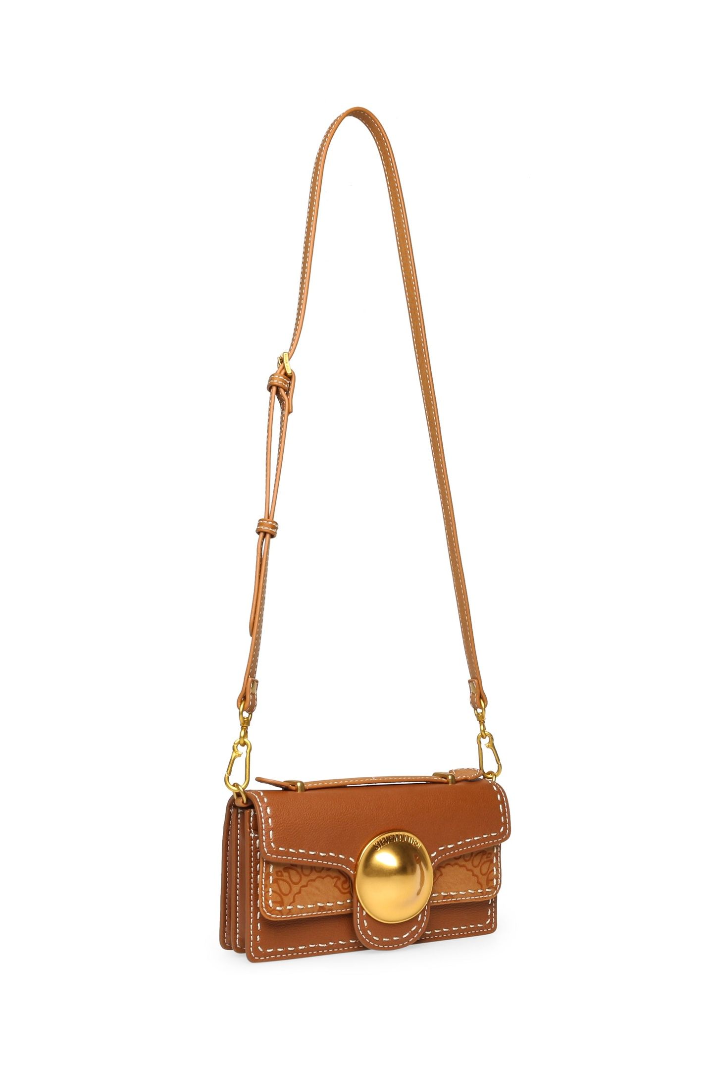 UNISEX BBUCK BAGS COGNC/GLD 2