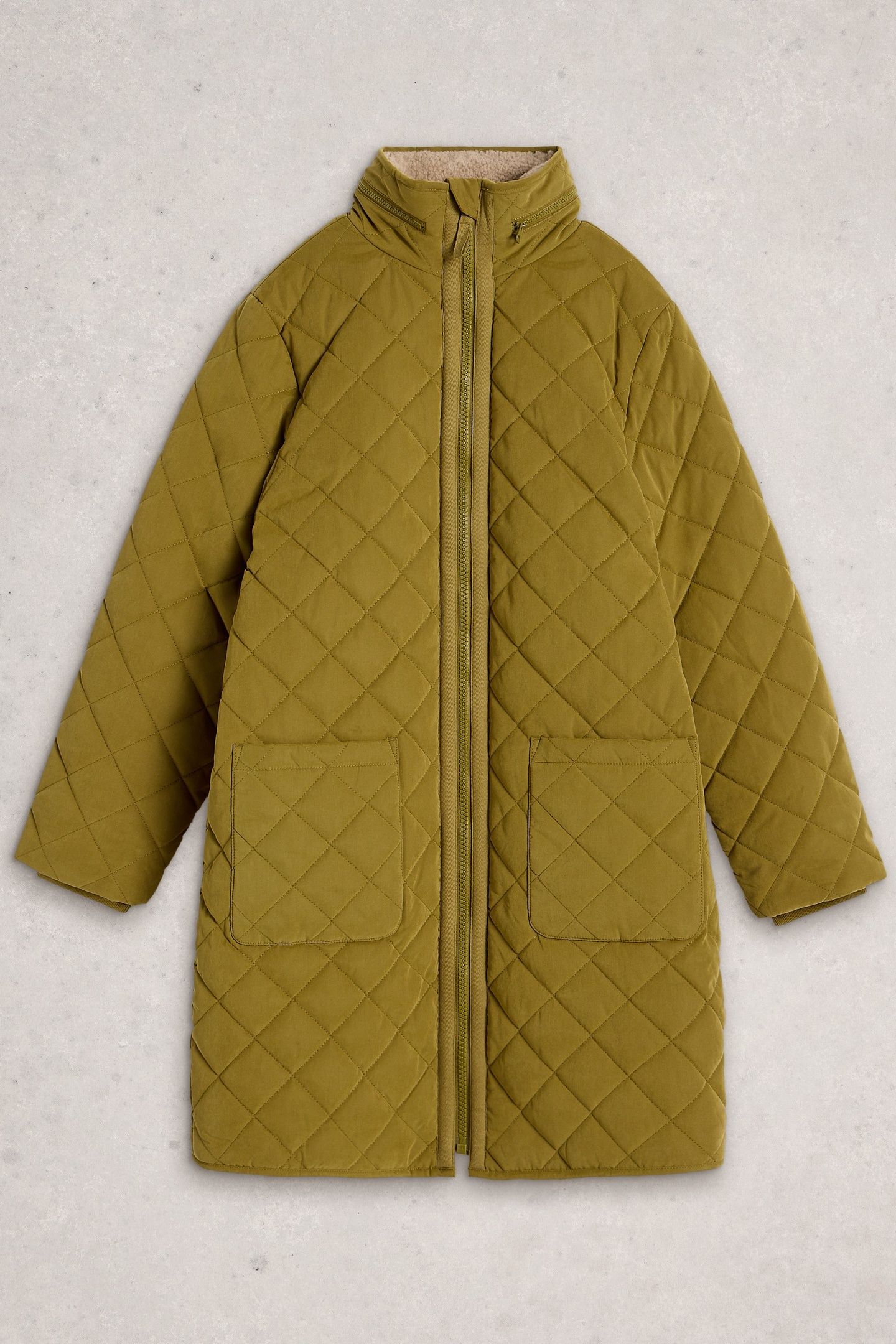 LUCIE COAT KHAKI GREEN 1