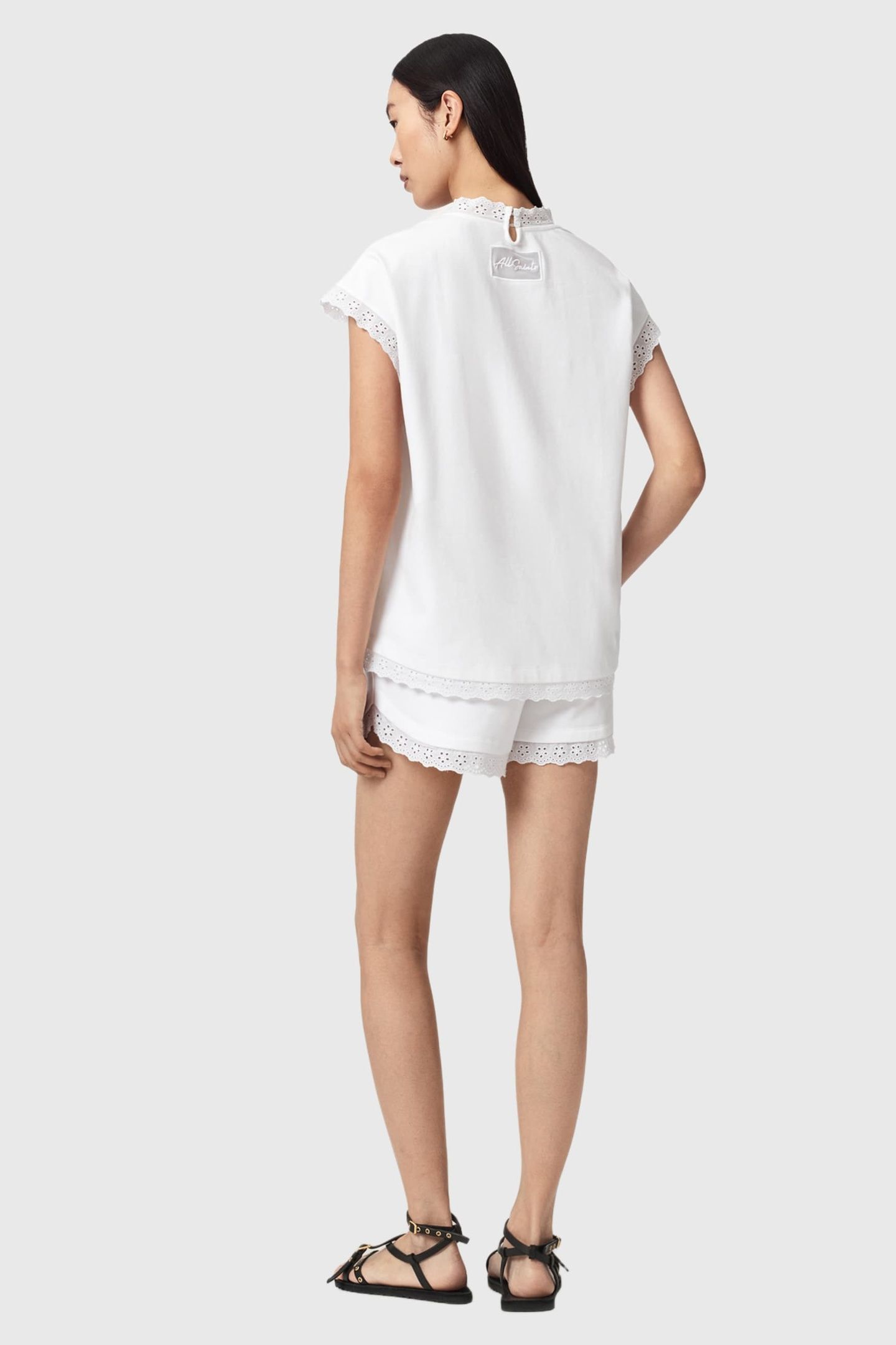 LELE LACE SHORT OPTIC WHITE 7