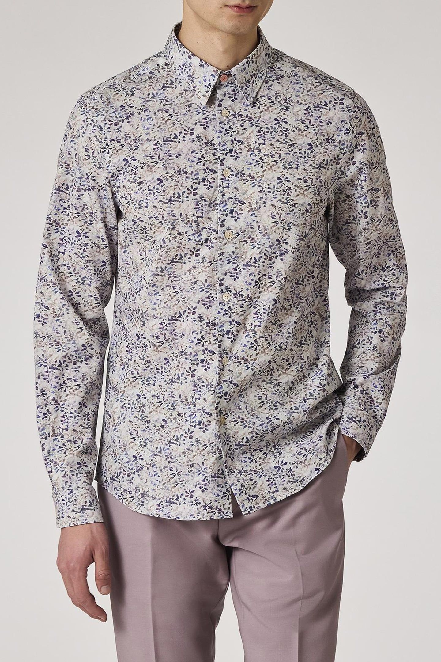 MENS LS TAILORED FIT SHIRT LIGHT BLUE 1