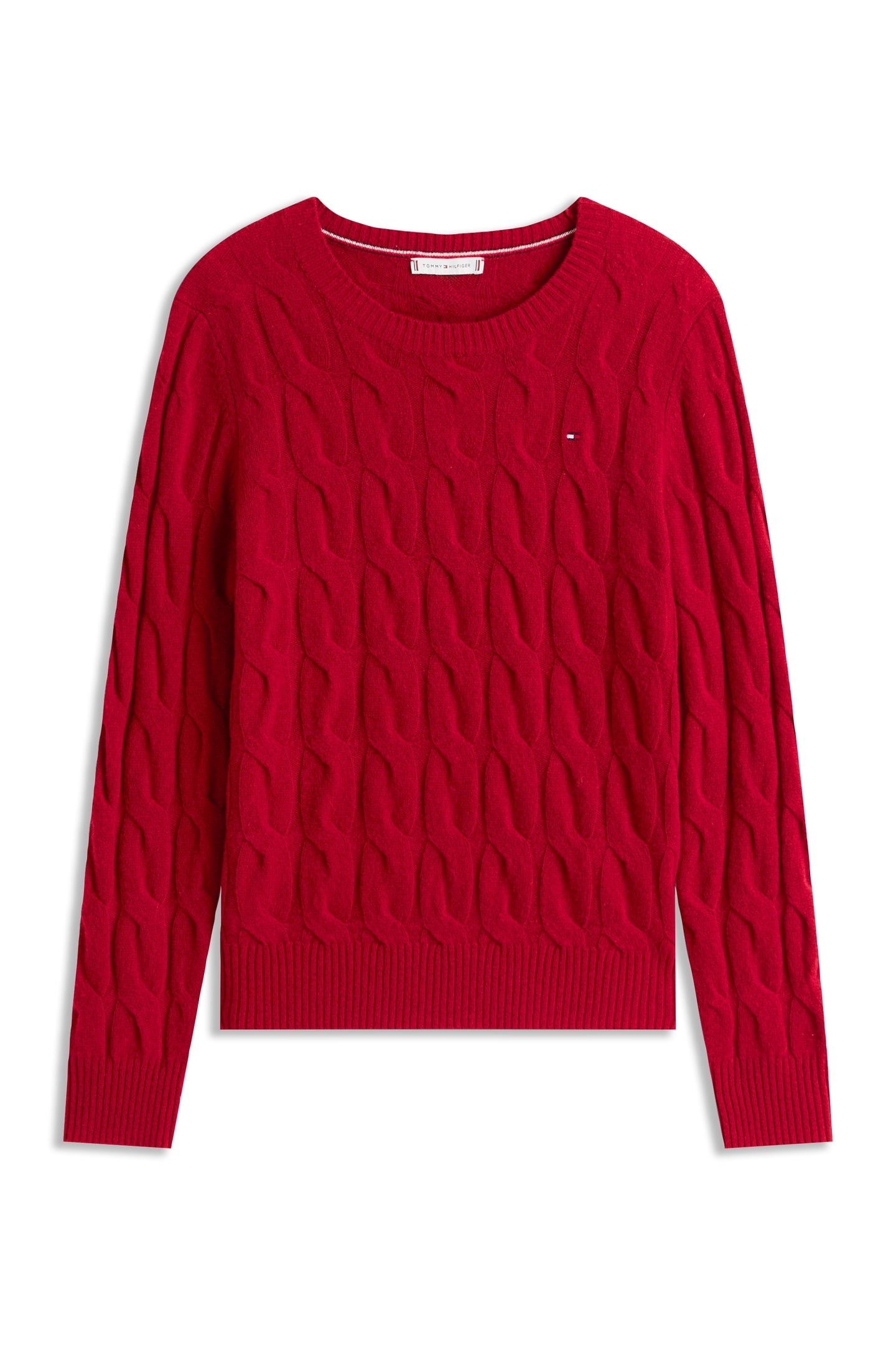SOFT WOOL CABLE C-NECK REGATTA RED 4
