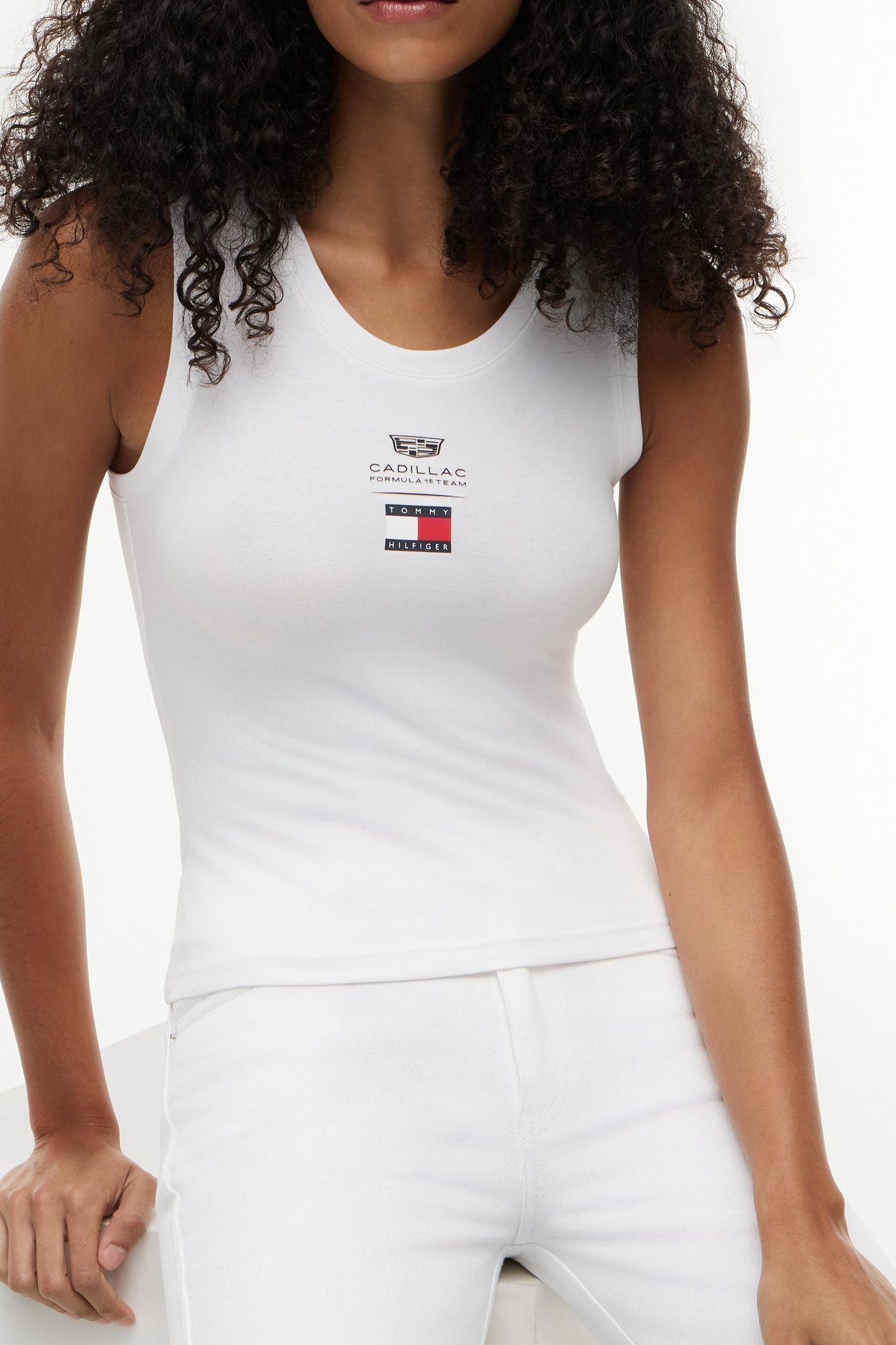 TH X CF1 LOGO TANK TOP WHITE 5