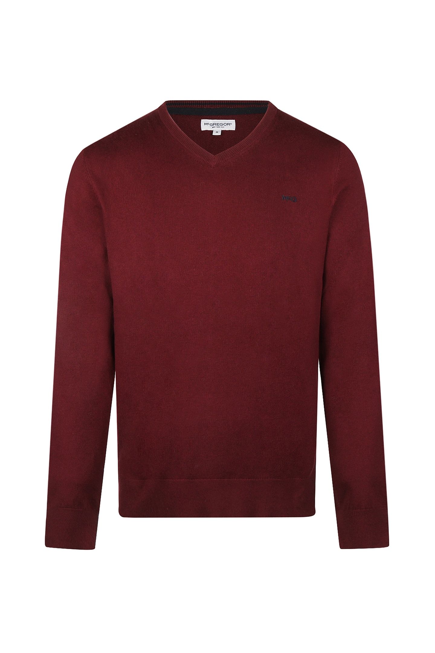 V-NECK SWEATER BURGUNDY 1