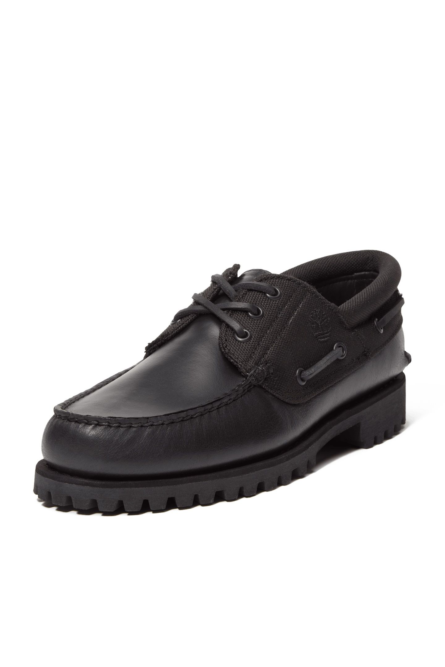 TIMBERLAND AUTHENTIC BOAT SHOE BLACKOUT FULL GRAIN 2