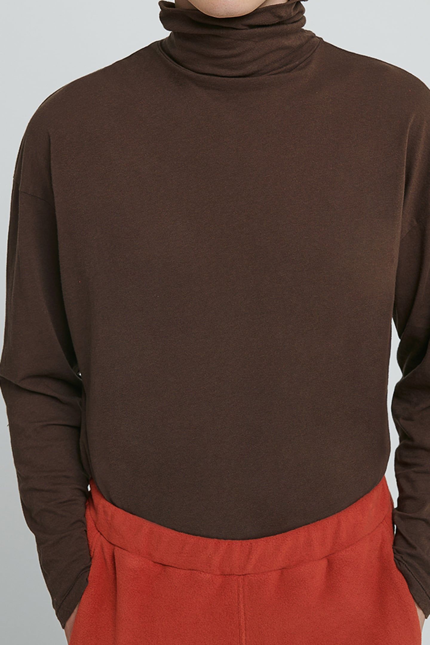 FAKOBAY LONG-SLEEVE T-SHIRT CHOCOLAT VINTAGE 1