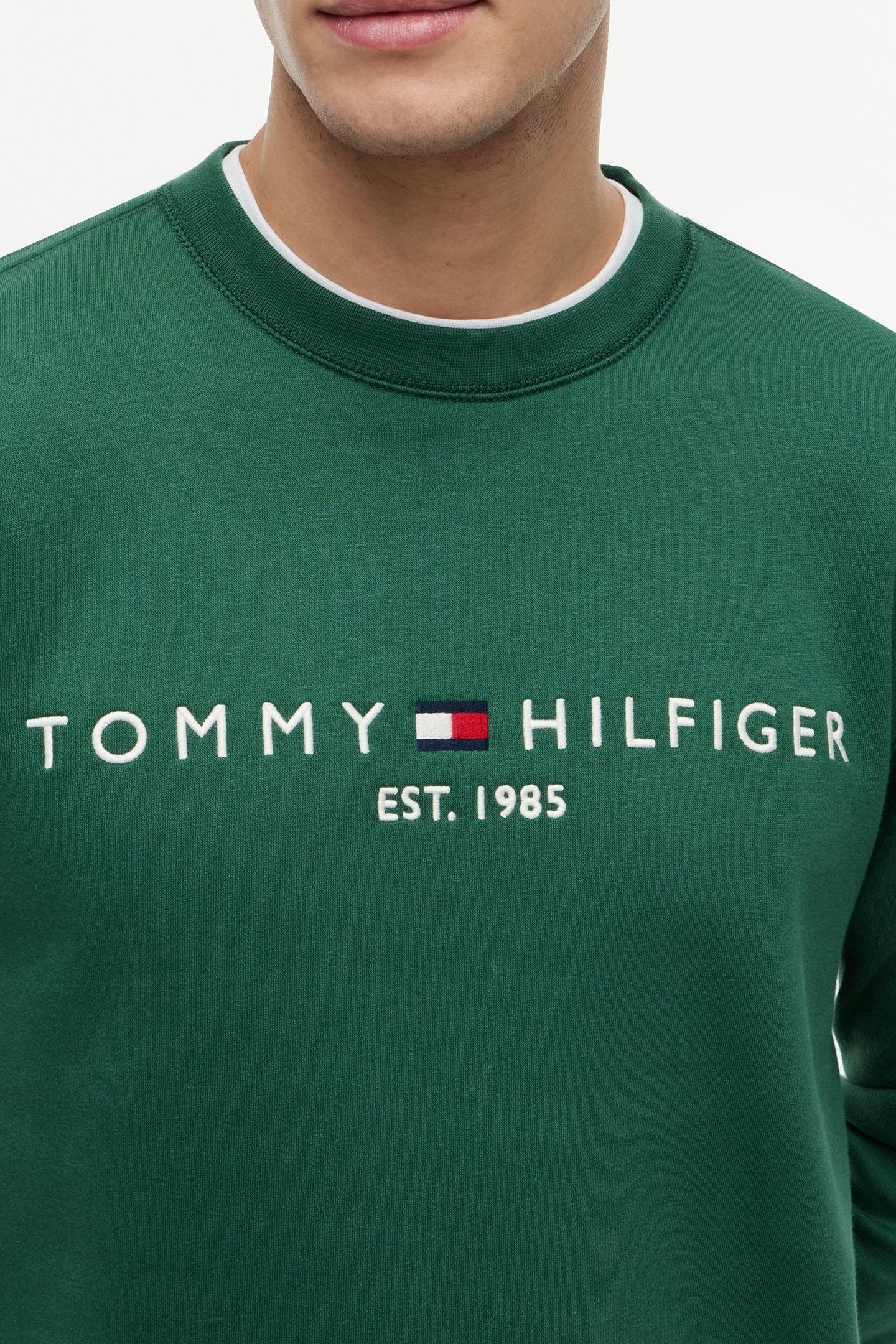 TOMMY LOGO SWEATSHIRT STREET GREEN 5