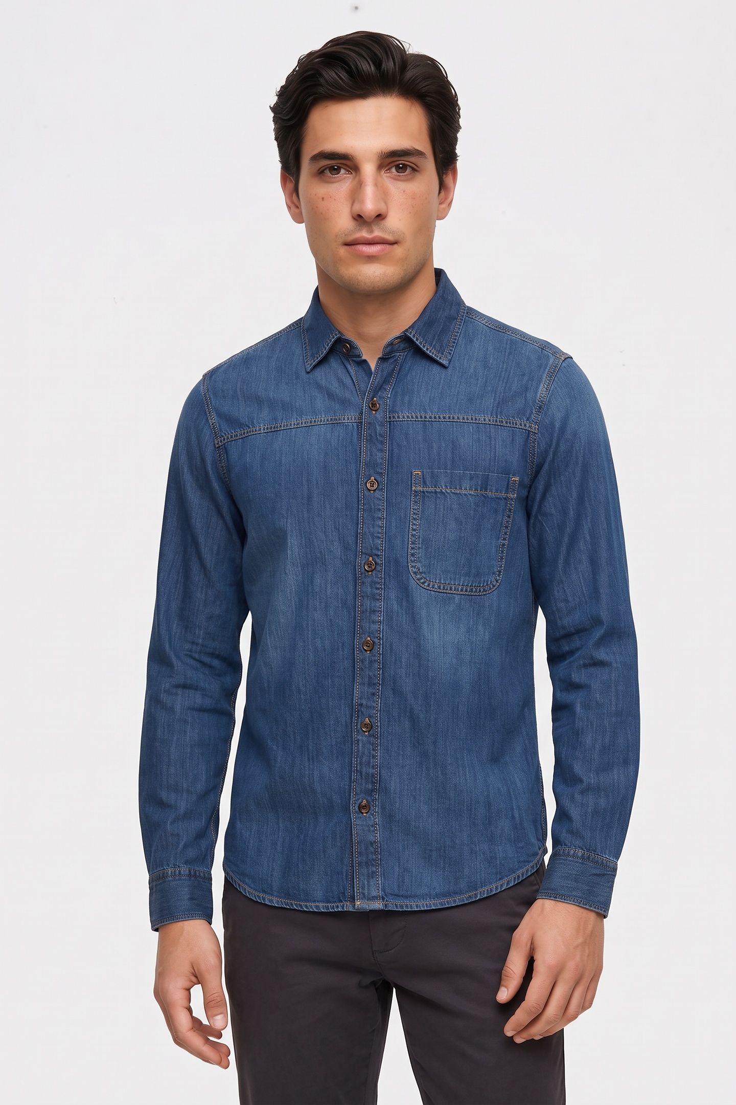 S.OLIVER HEMDEN BLUE DENIM 1