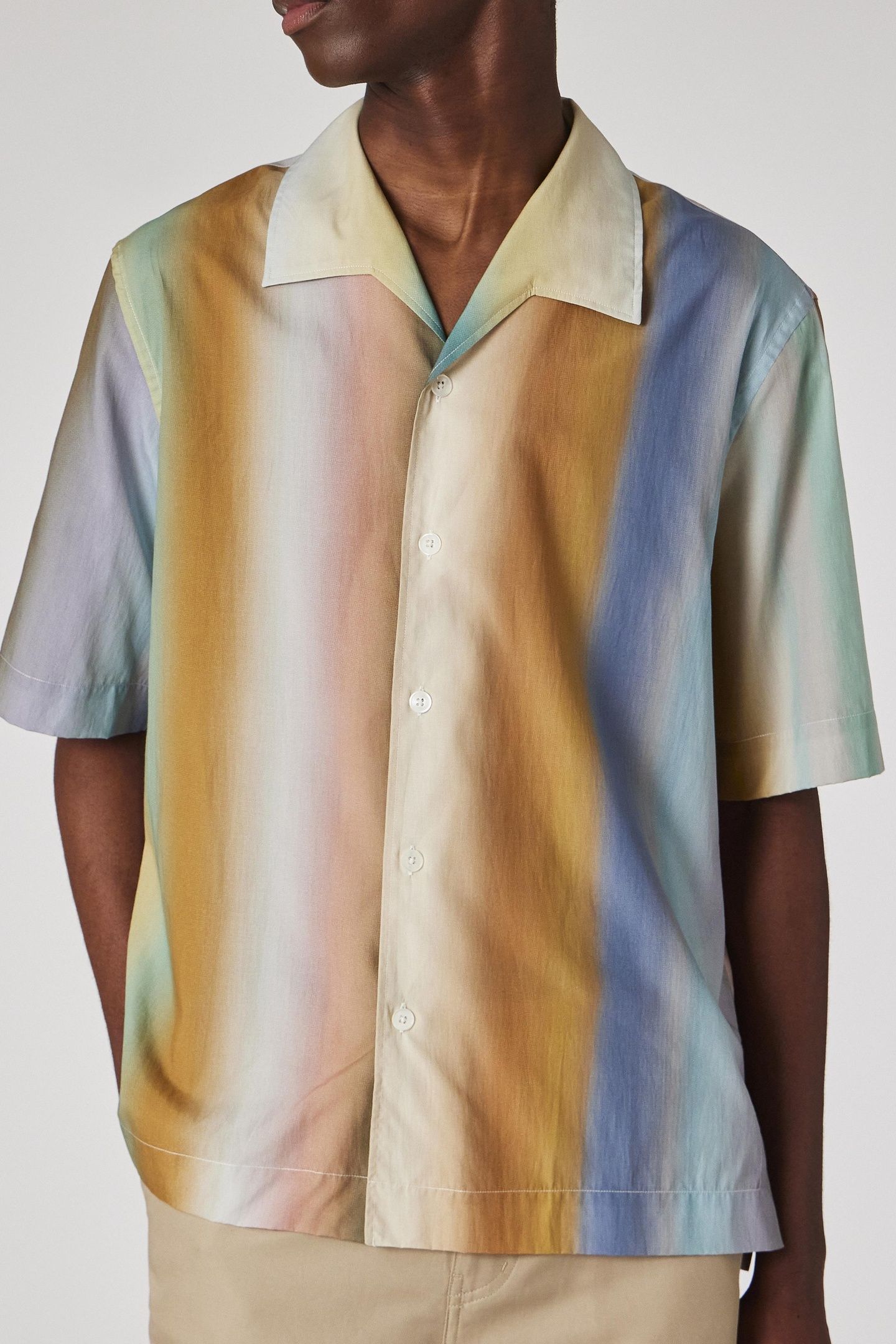 MENS S/S OVERSIZED SHIRT MULTI COLOURED 1