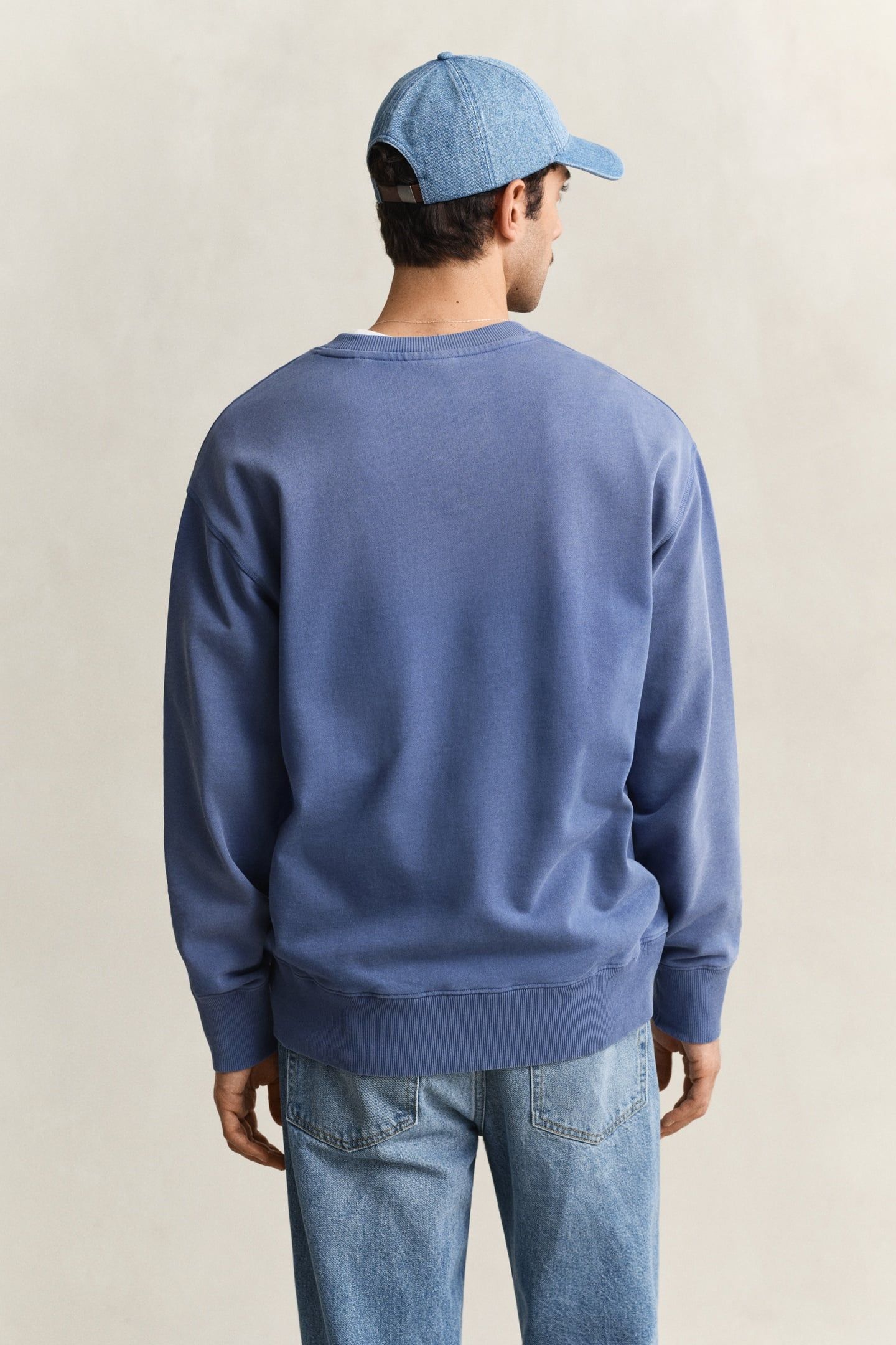 SPRAY GRAPHIC C-NECK VINTAGE BLUE 2