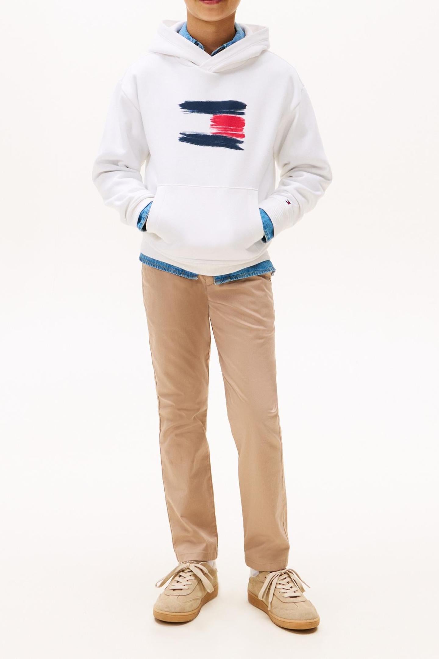 BOYS FLAG HOODIE WHITE 3