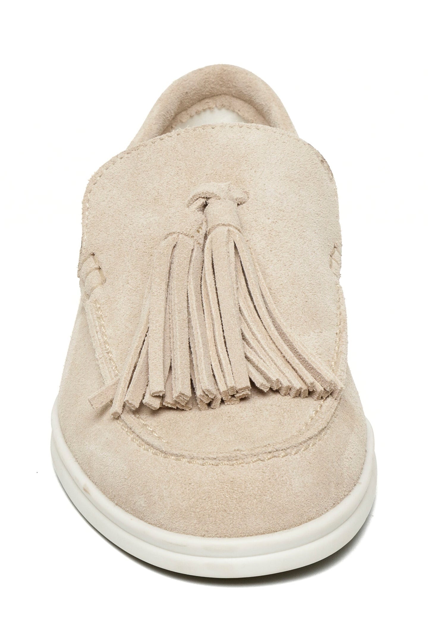 OJANE FLAT SHOES BEIGE SUEDE 5
