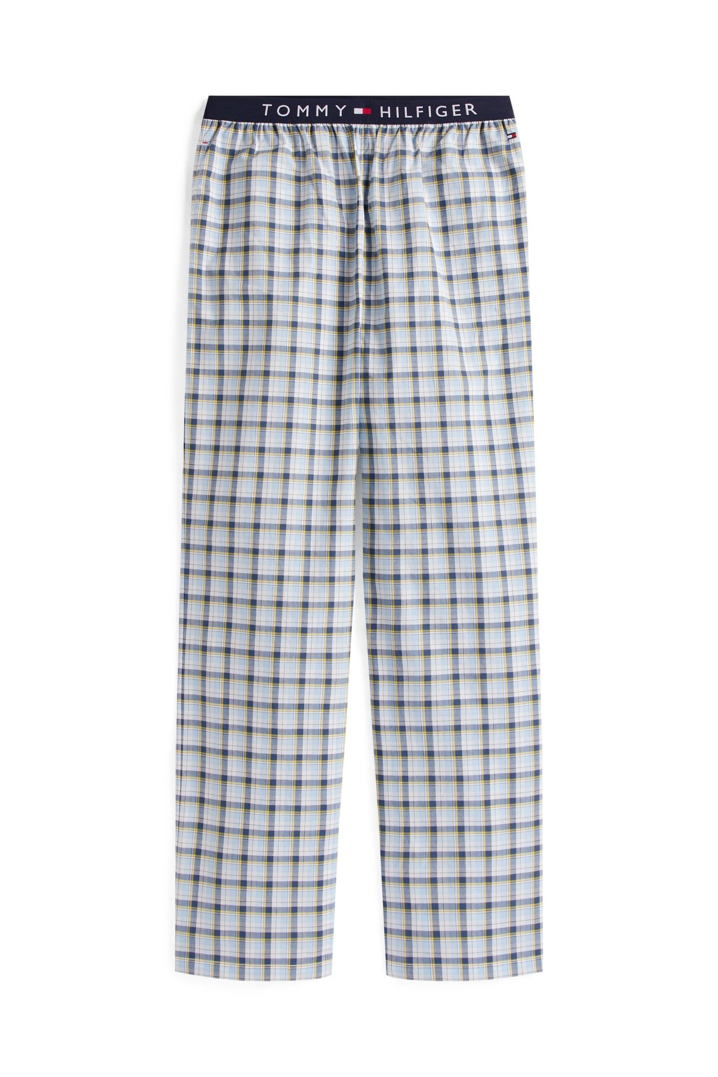 LS WOVEN PJ SET PRINT WHITE/MINI TARTAN 4