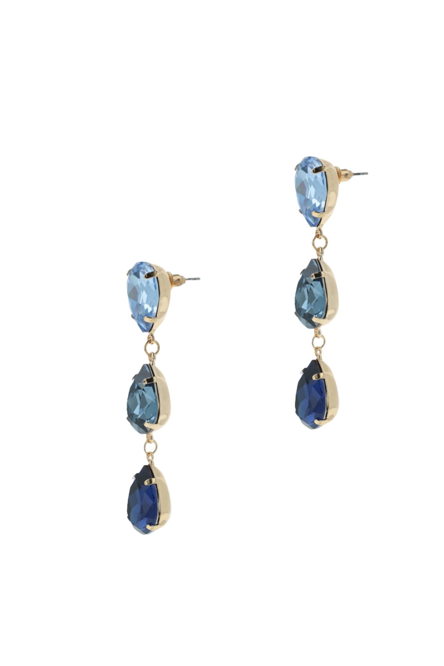 TRIPLE DROP EARHANGERS BLUE BLUE 2