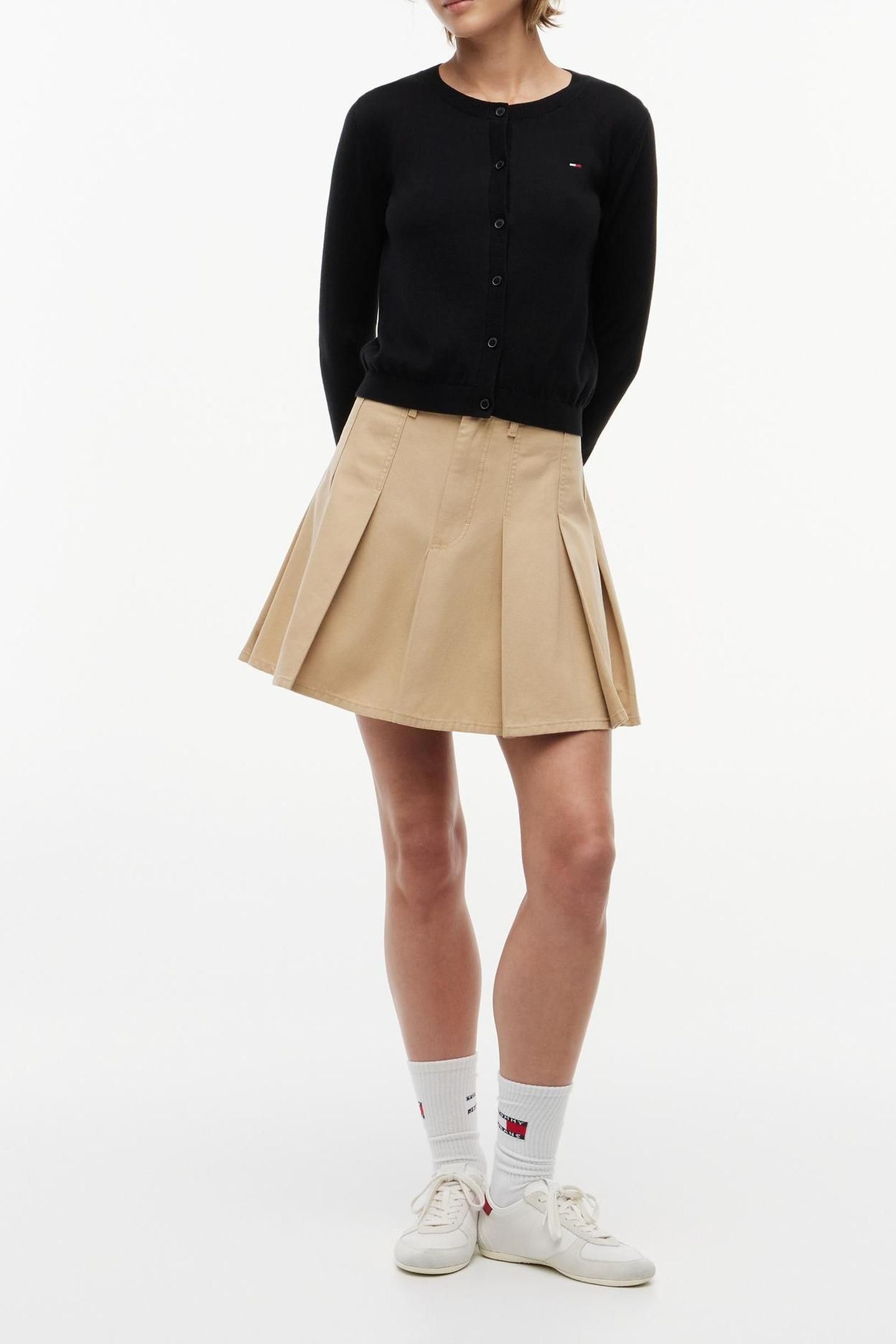 CREW NECK CARDIGAN BLACK 3
