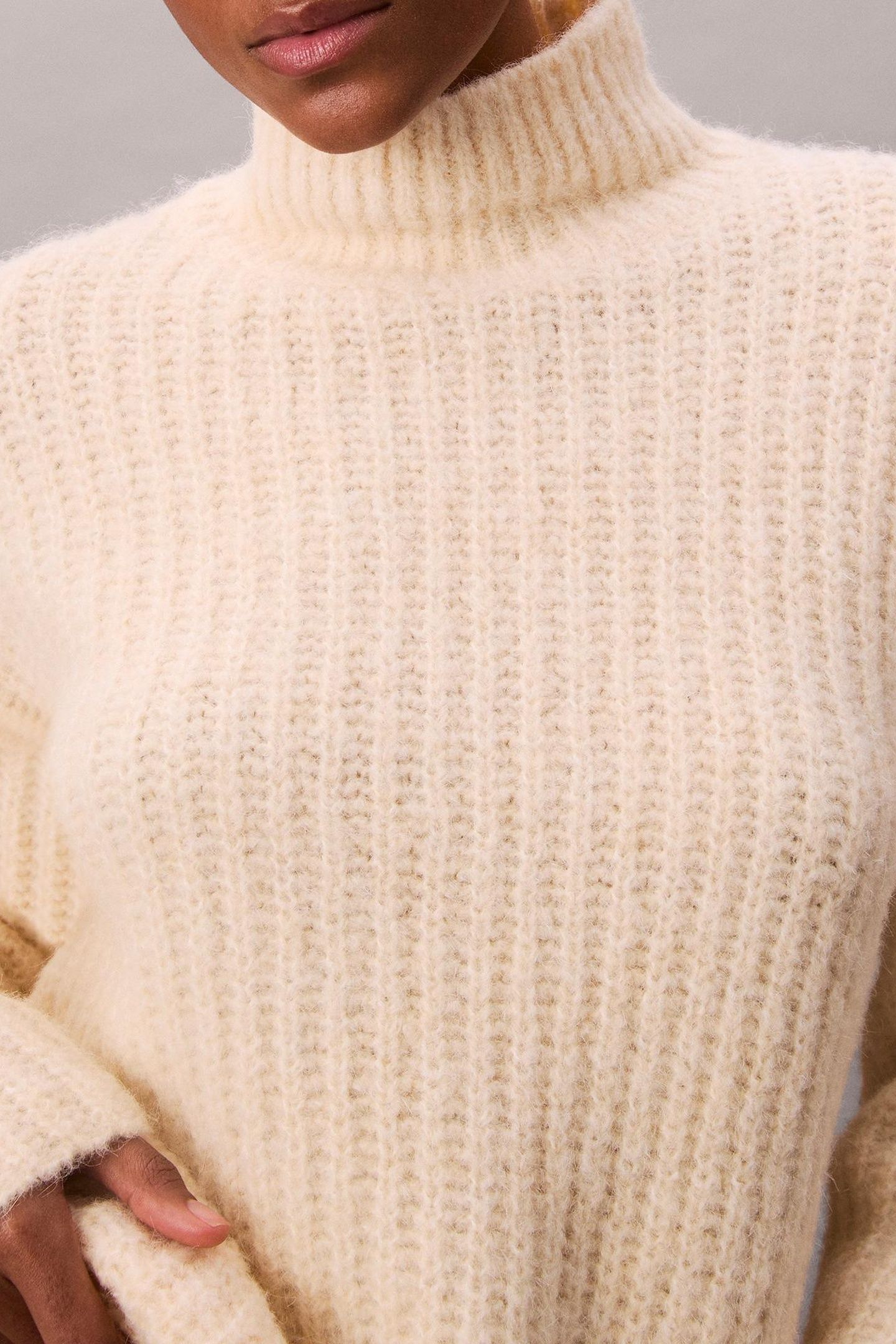 BRUSHED WOOL LS T-NECK TOFU 6