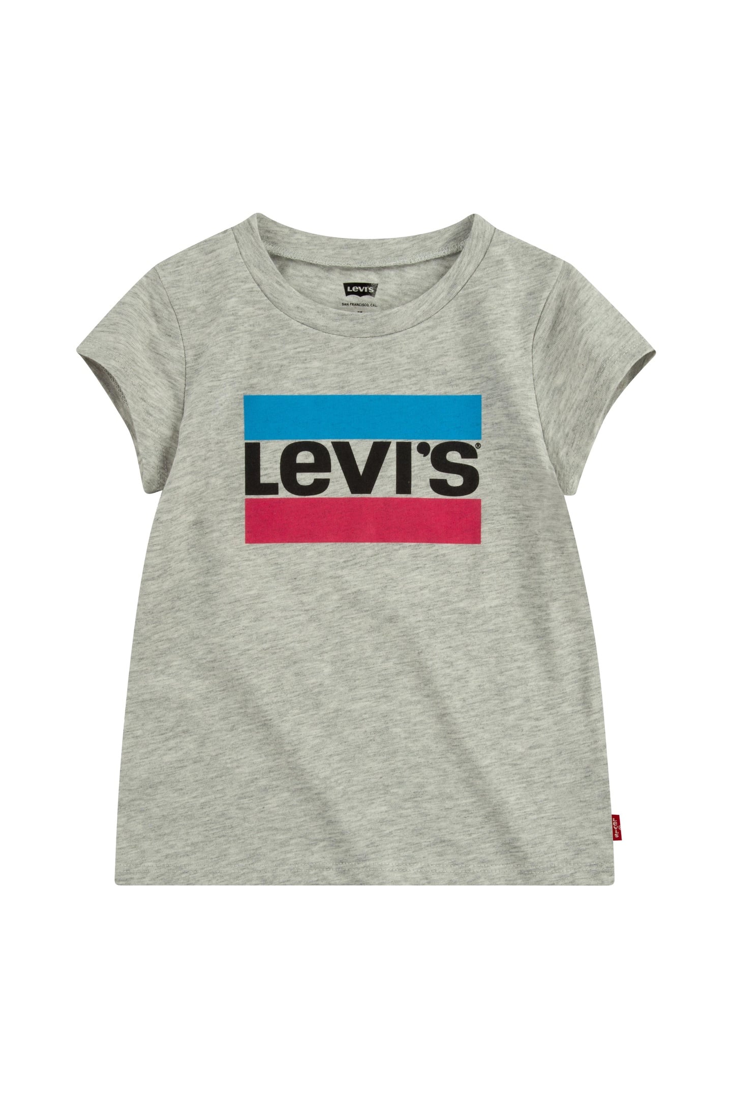GIRLS SPORTSWEAR LOGO TEE GRAY HEATHER 1