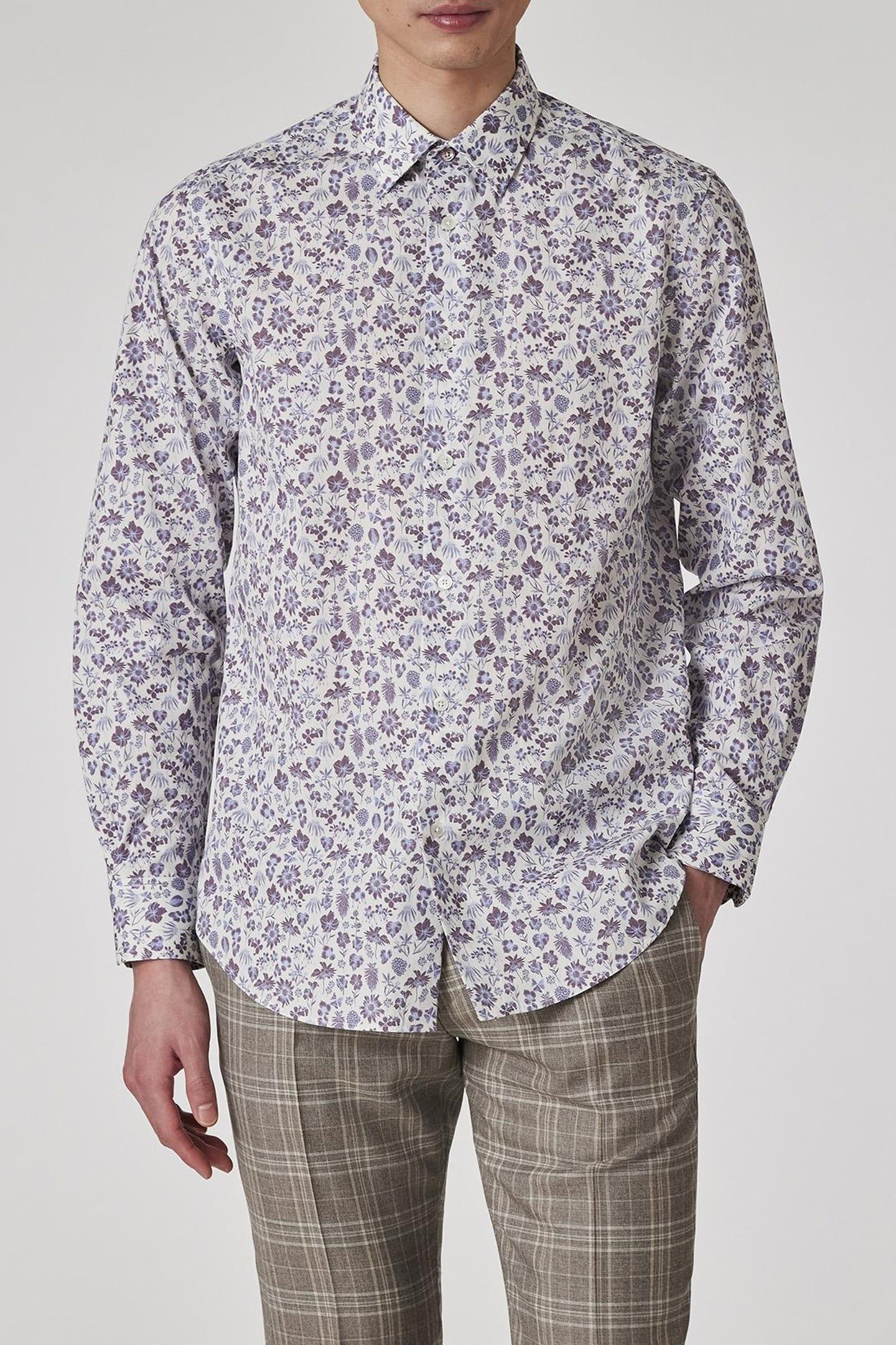 MENS S/C TAILORED FIT SHIRT WHITE 1