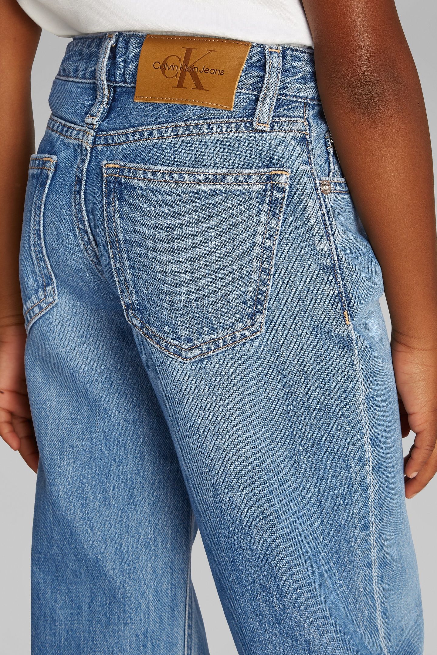GIRLS WIDE LEG RELAXED LOW WAISTED SOFT BLUE 5