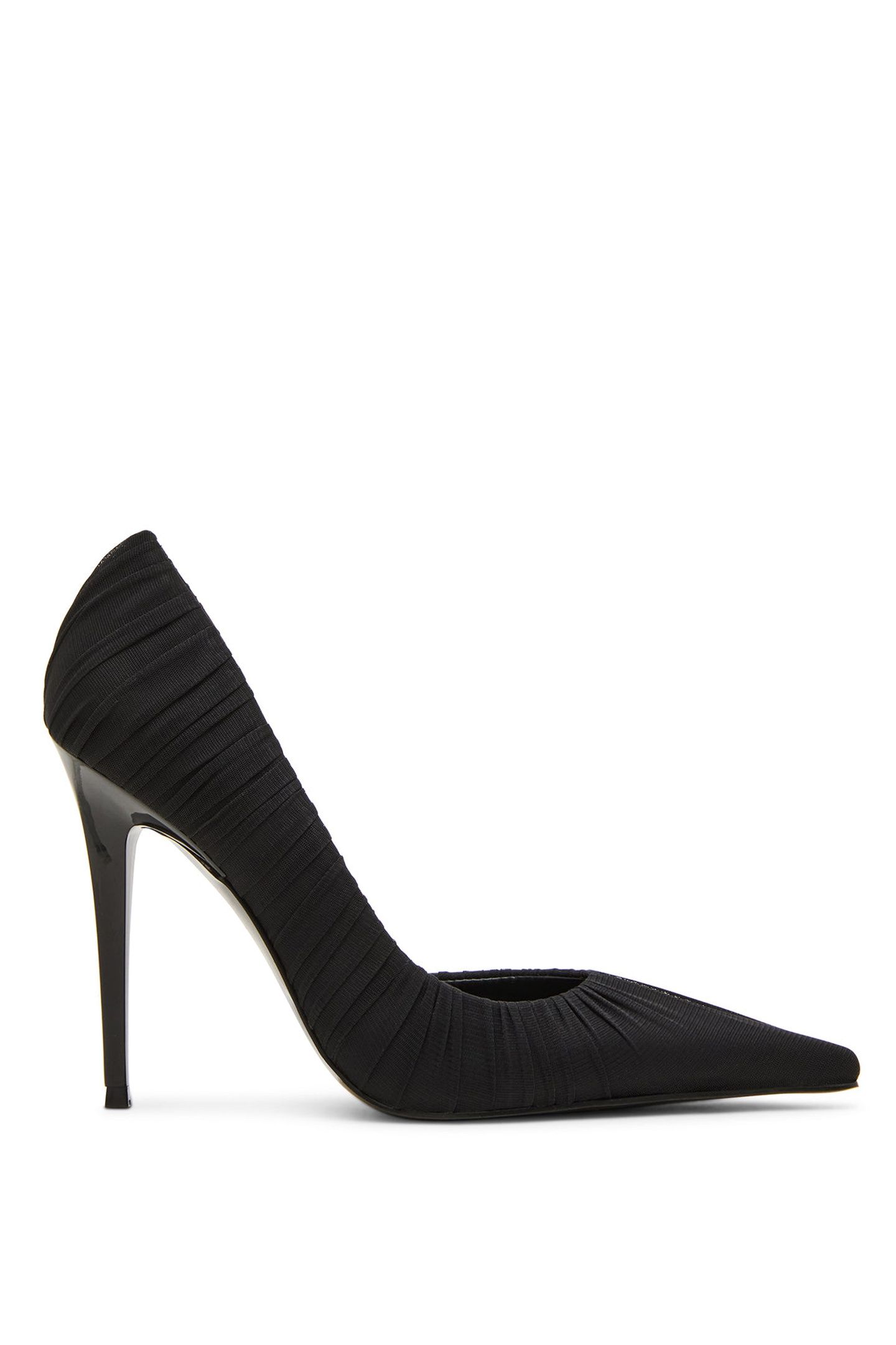 EVANGELINE PUMPS BLACK MESH 1