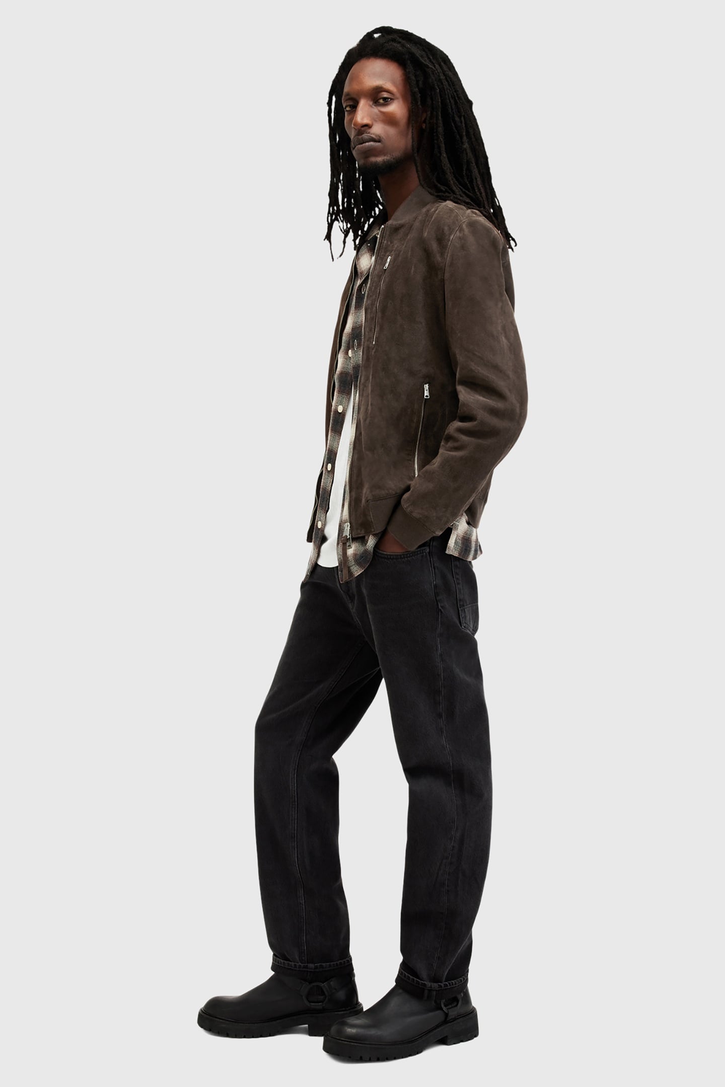 KEMBLE SUEDE BOMBER WOODLAND BROWN 5