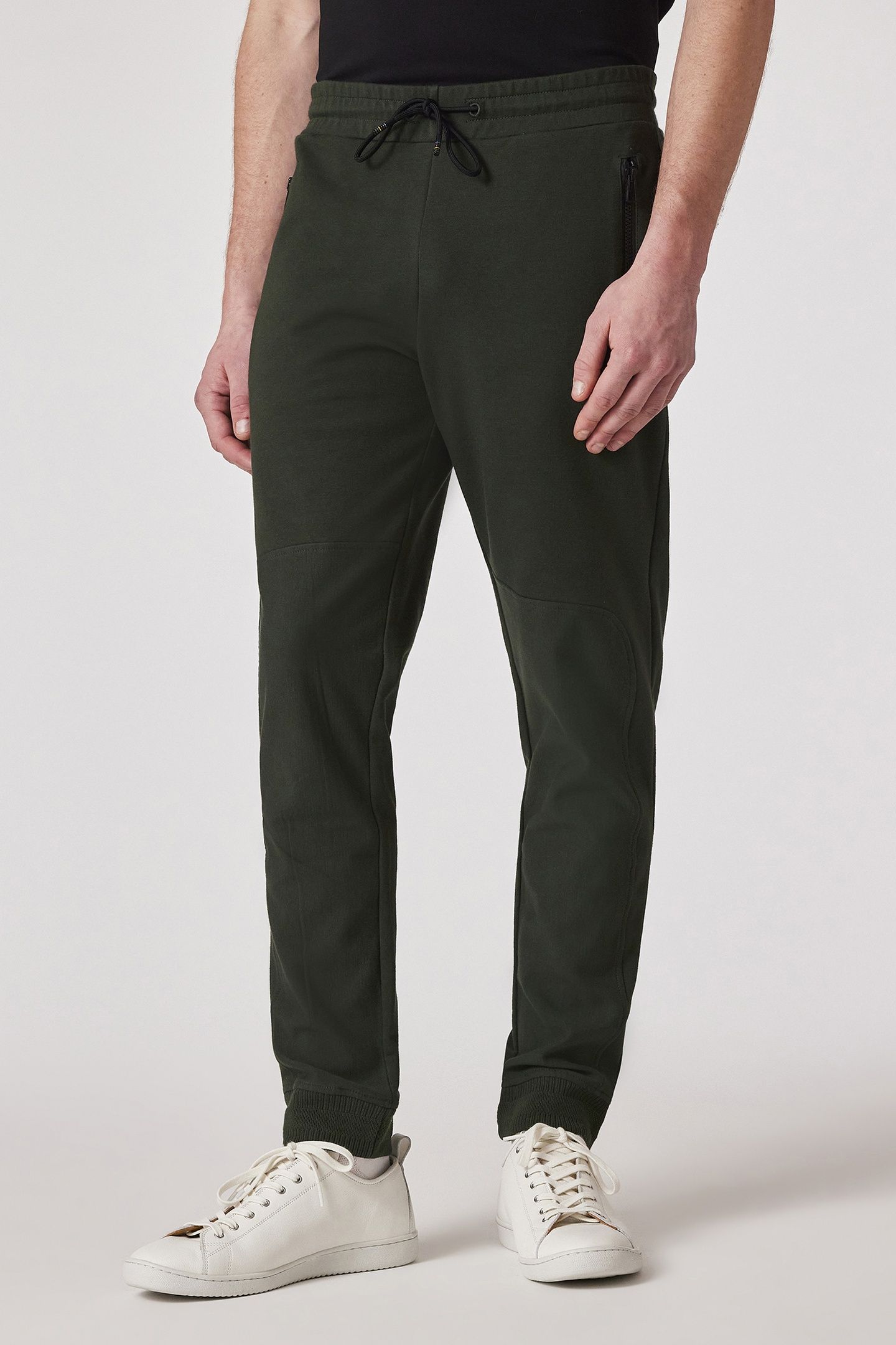 MENS SLIM FIT JOGGER VERY DARK GREEN 1