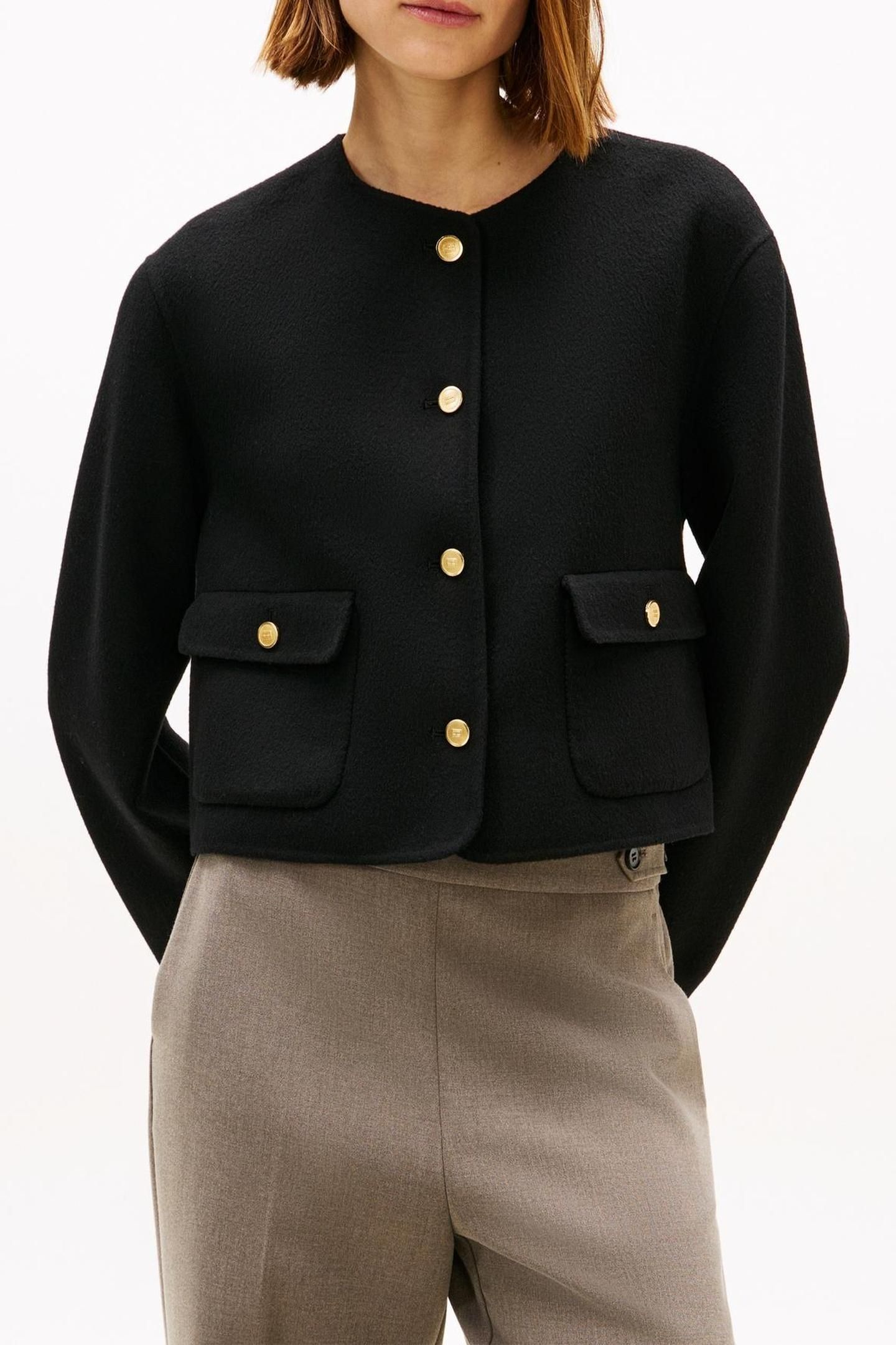 DF WOOL BLEND REG JACKET BLACK 3