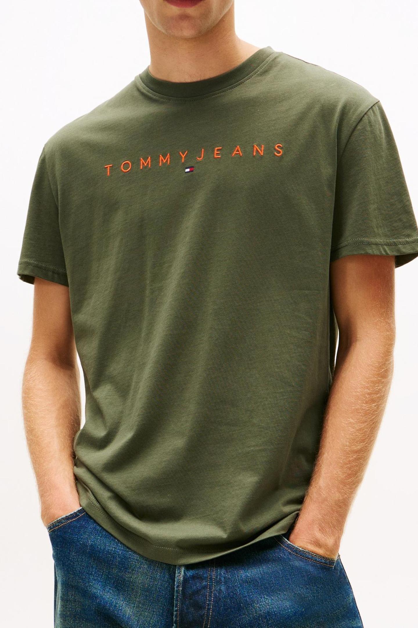 TJM REG LINEAR LOGO PEWTER GREEN MULTI 1