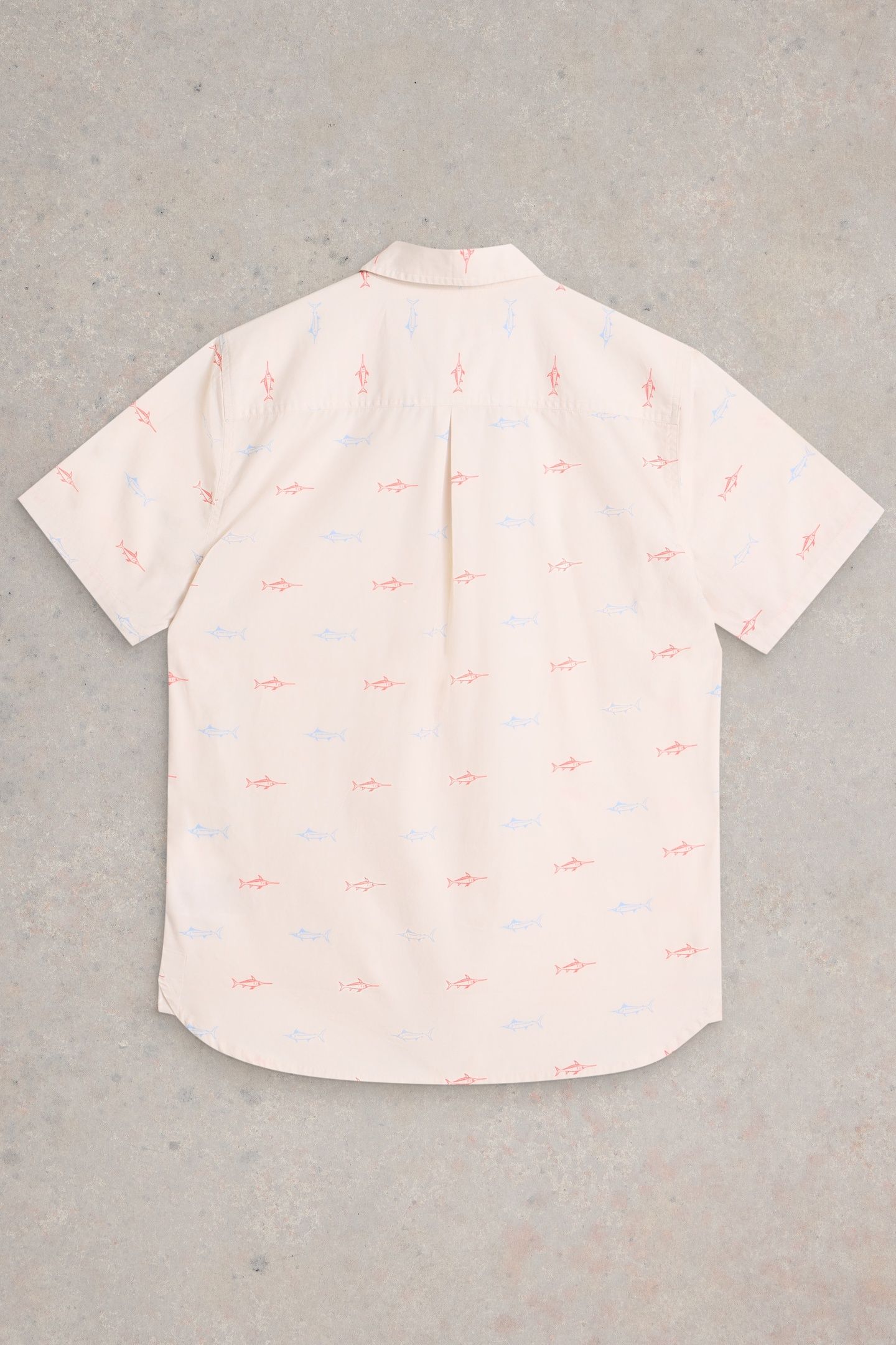 FINSBURY FISH PRINTED SHIRT WHITE PRINT 2